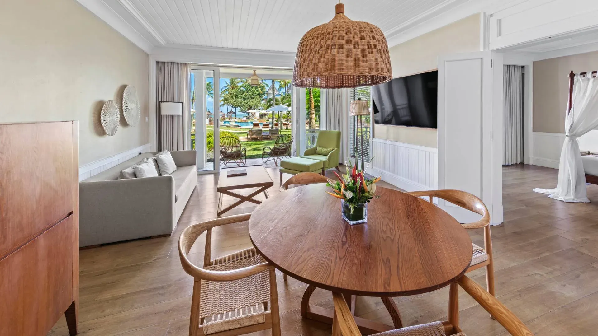Senior Suite Sea View living space in the Adult-Only Wing at Heritage Le Telfair