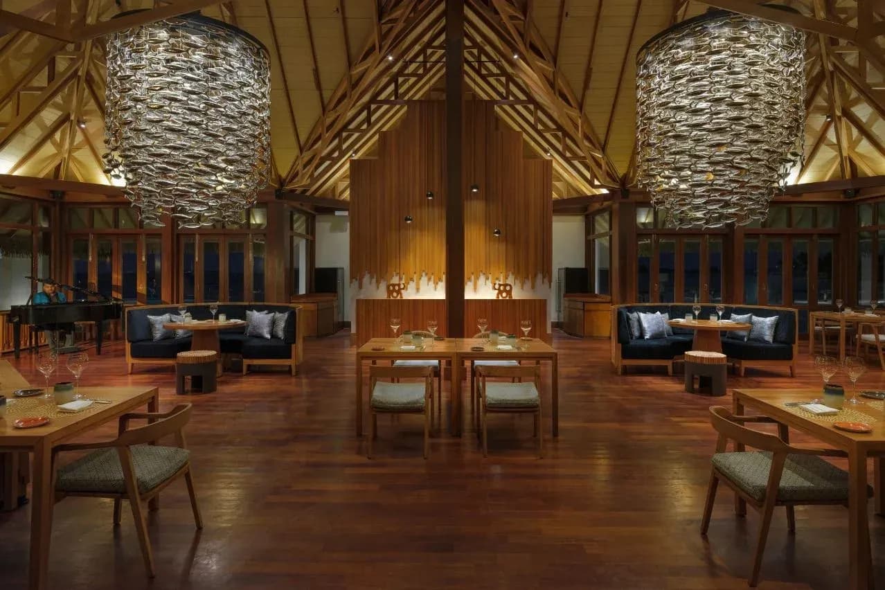 Baani Overwater Fine Dining restaurant at Heritance Aarah