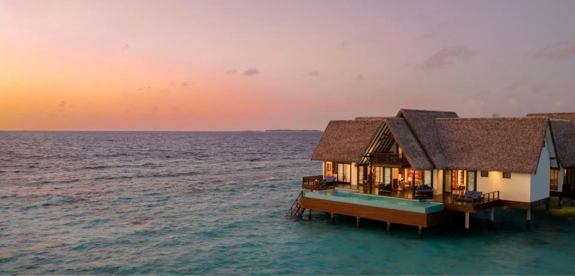 Ocean Residence with infinity lap pool at Heritance Aarah
