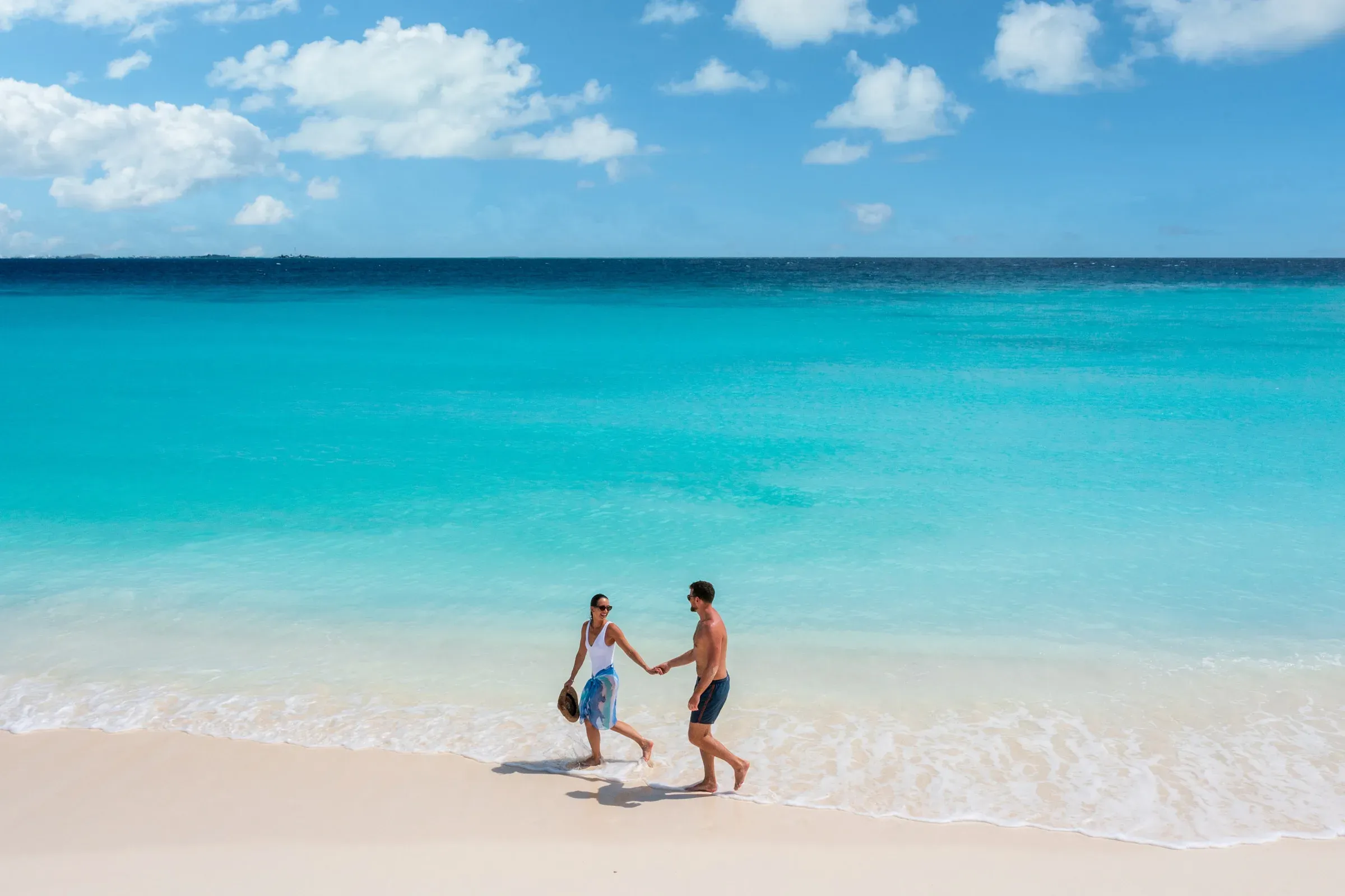 Beach setting for the One Bedroom Family Beach Pool Villa at Hilton Maldives Amingiri