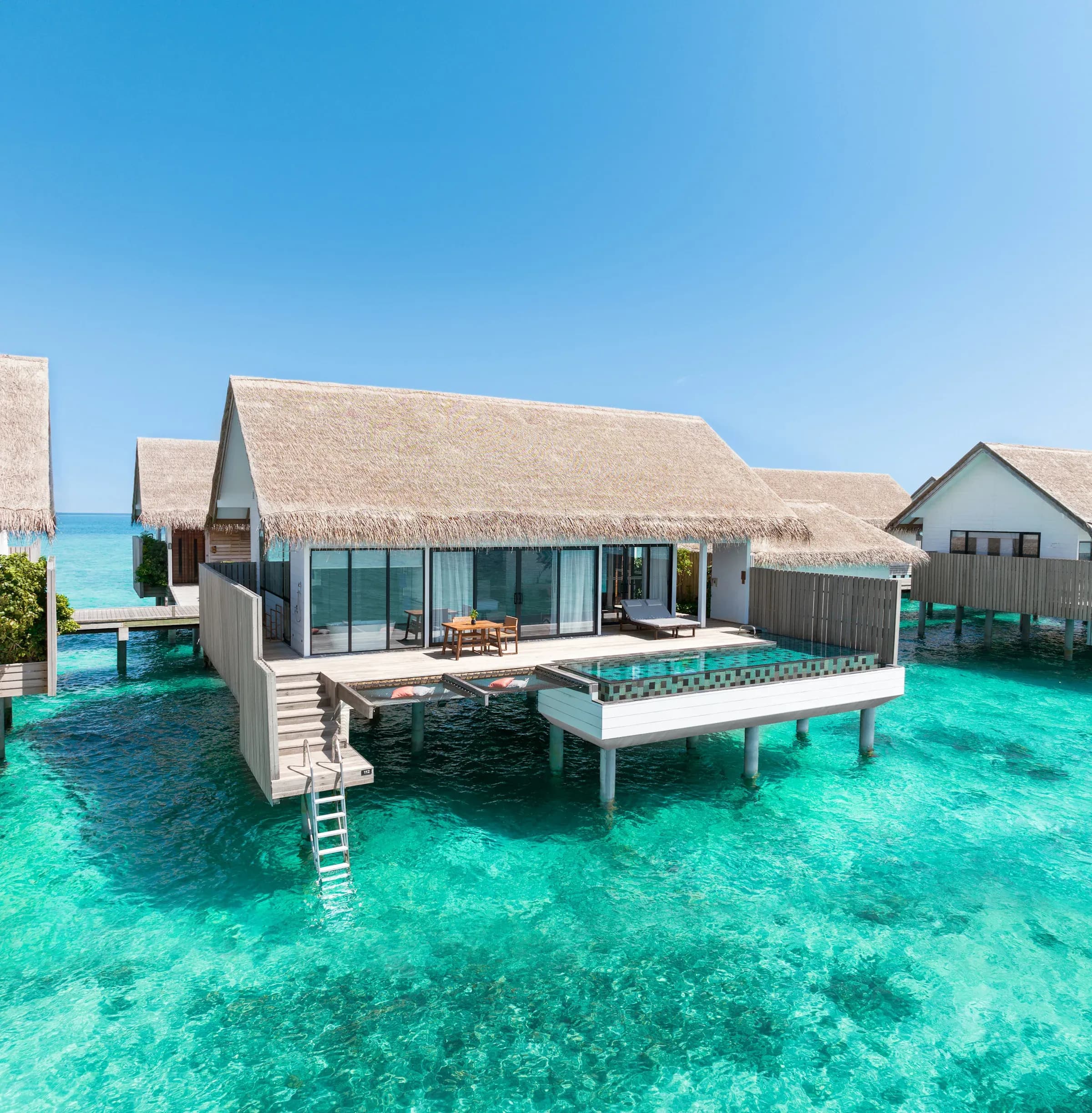 One-Bedroom Overwater Suite with Pool exterior at Hilton Maldives Amingiri