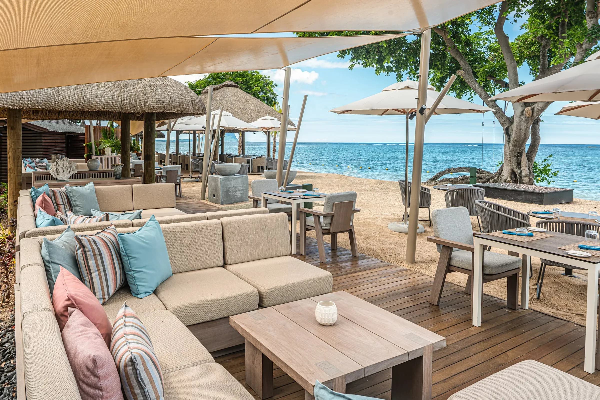 Coquillages Restaurant & Bar beachfront dining at Hilton Mauritius Resort & Spa