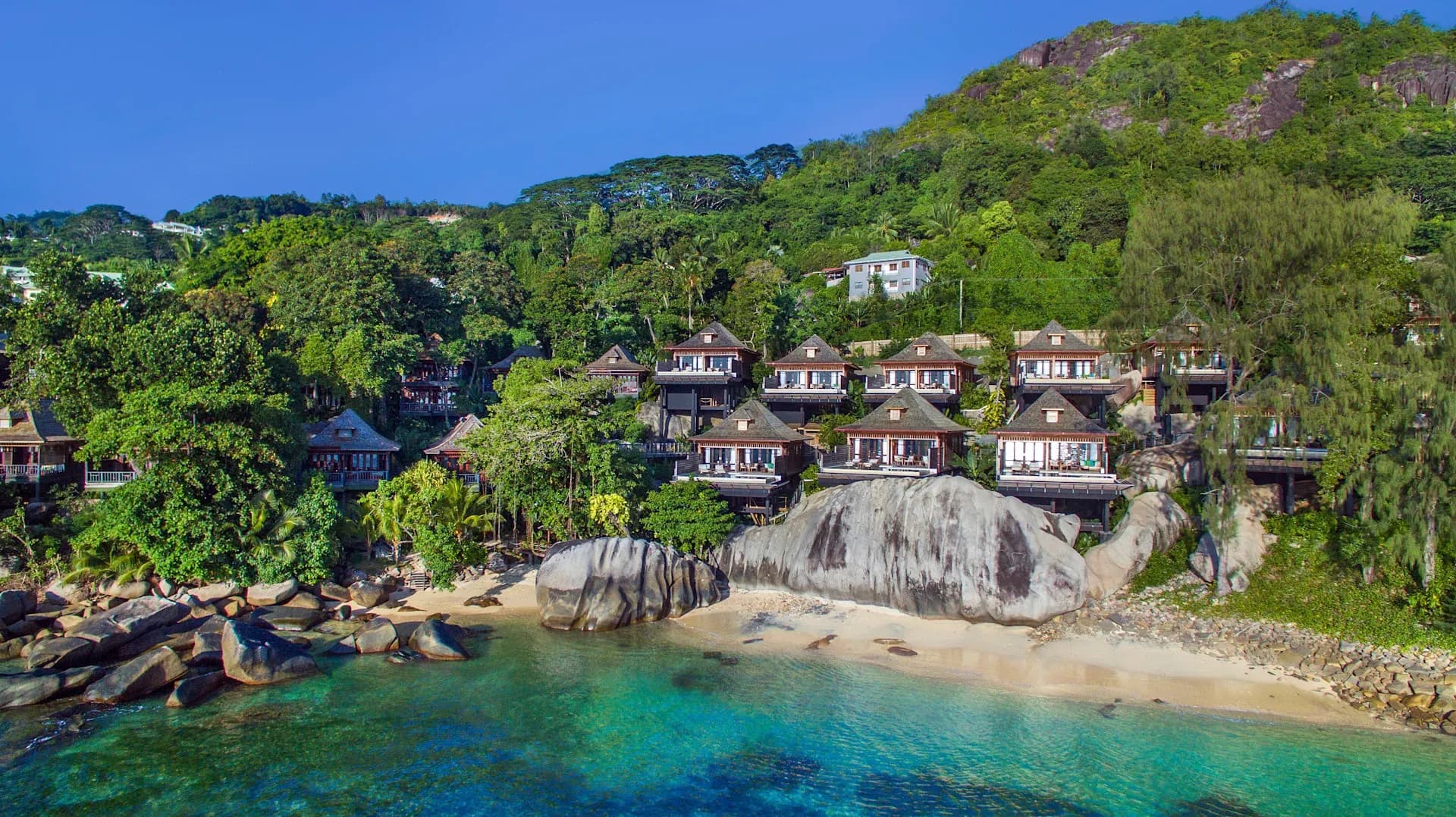King Premium Oceanfront Villas built on stilts over the Indian Ocean at Hilton Seychelles Northolme