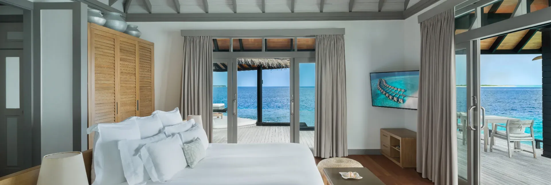 2 Bedroom Grand Ocean Residence overwater bedroom at JA Manafaru