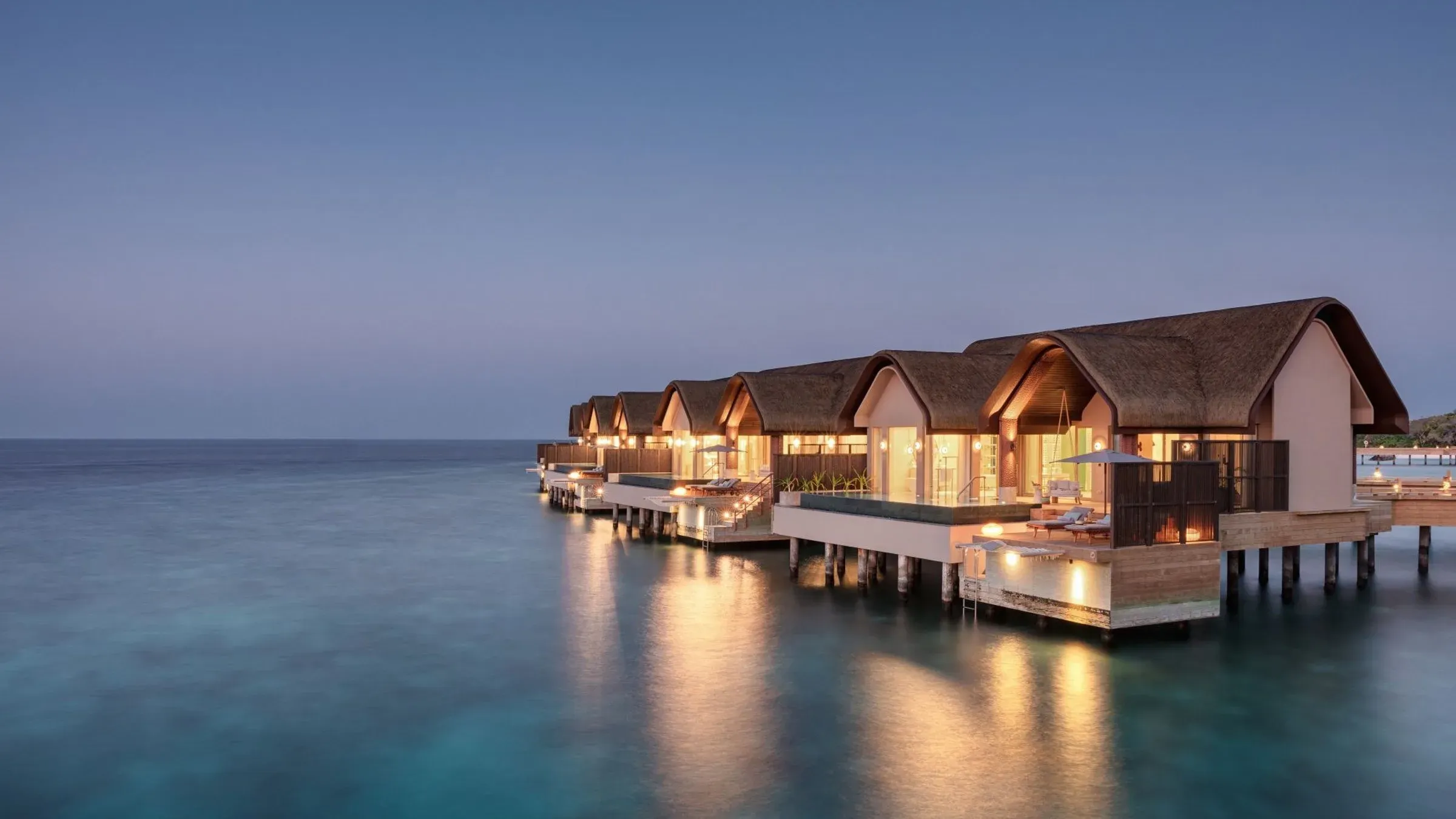Grand Ocean Pool Villa living room over the water, JOALI BEING