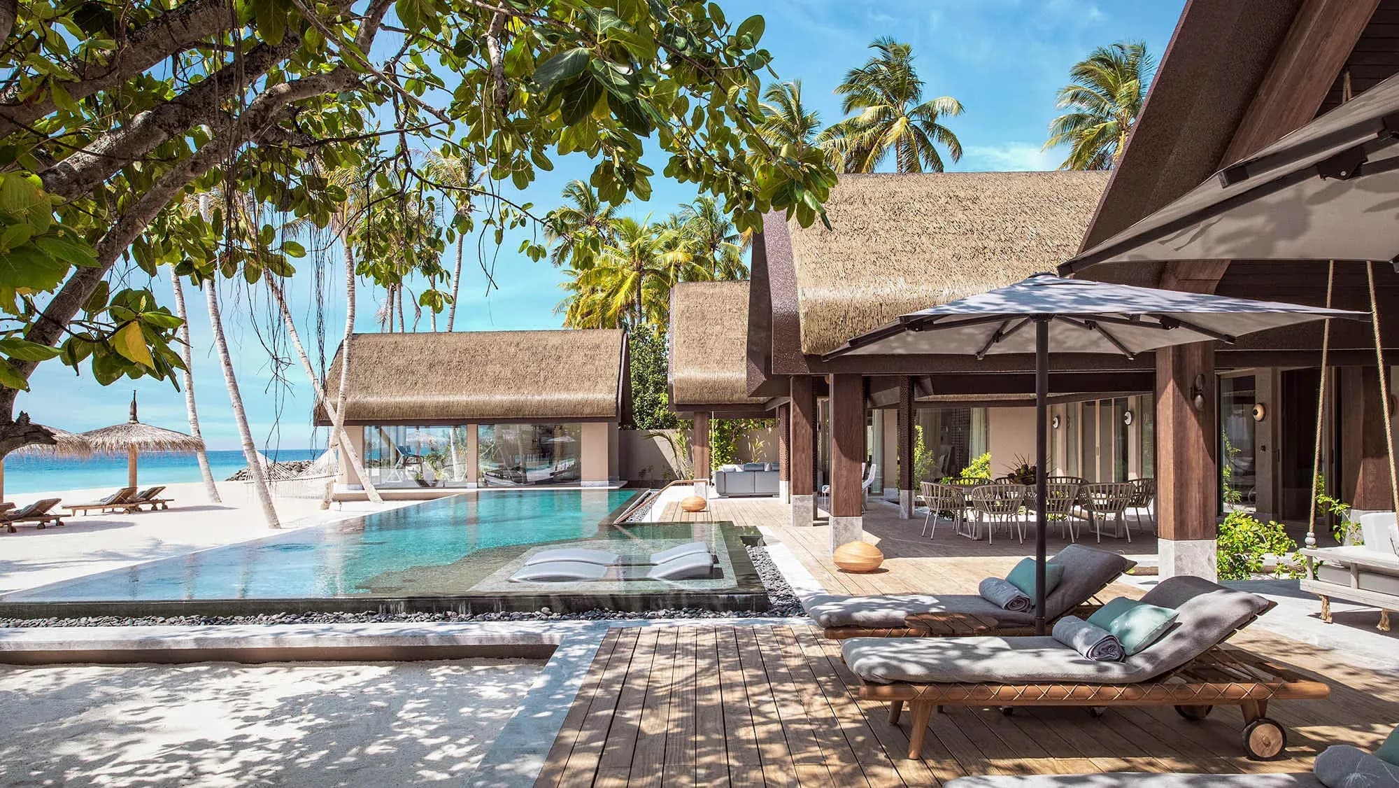 Three Bedroom Wellbeing Beach Pool Residence and its 105 sqm infinity pool, JOALI BEING