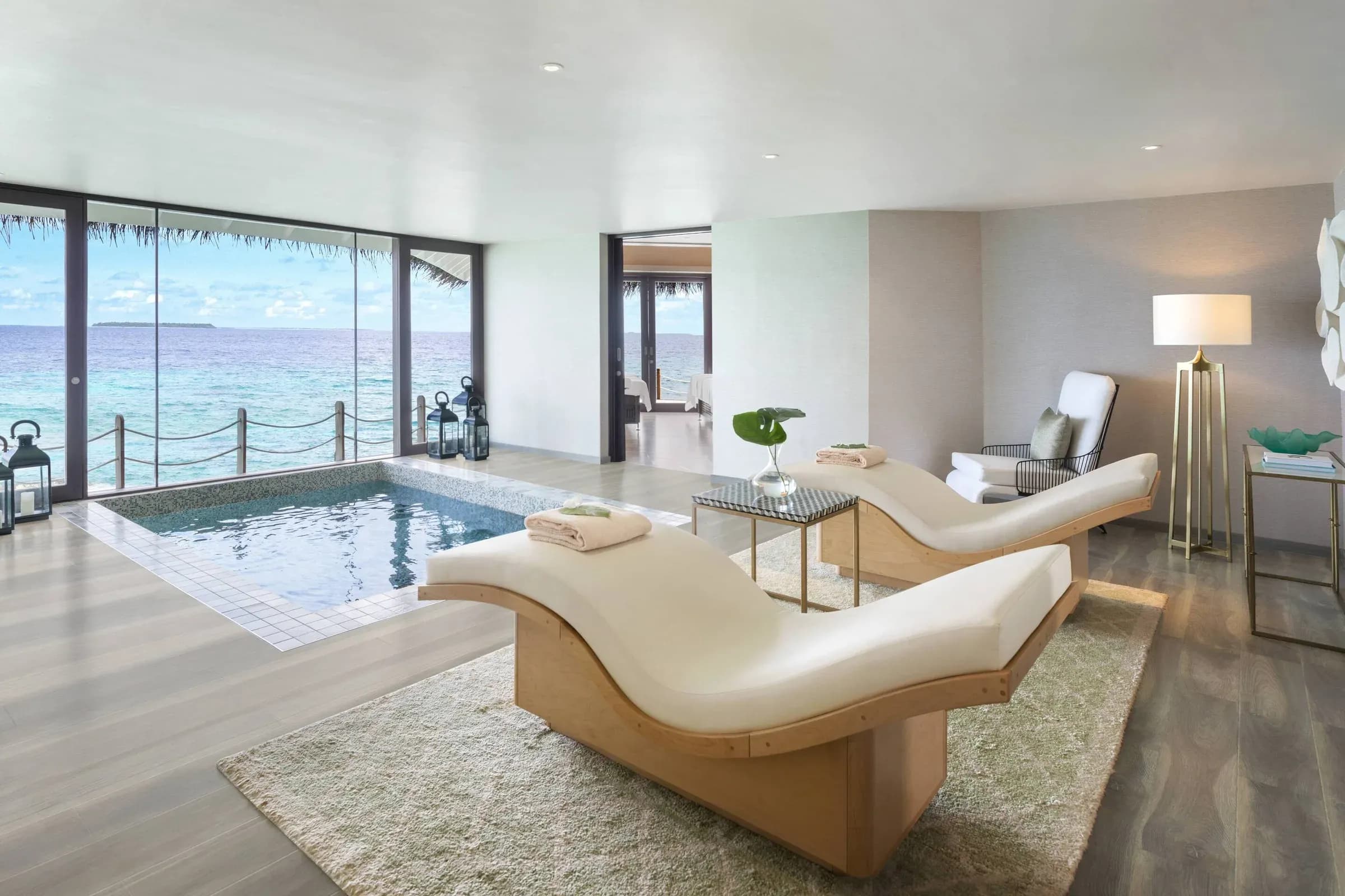 Treatment room at Spa by JW, JW Marriott Maldives Resort & Spa