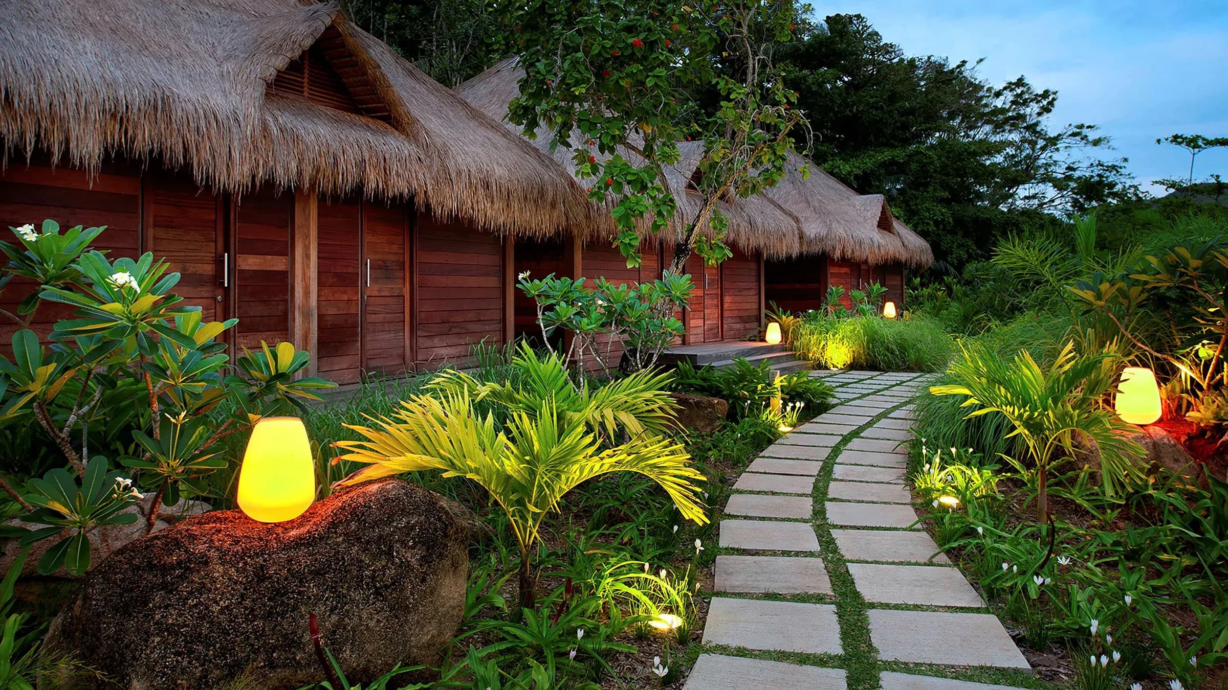 Kempinski The Spa exterior at Kempinski Seychelles Resort