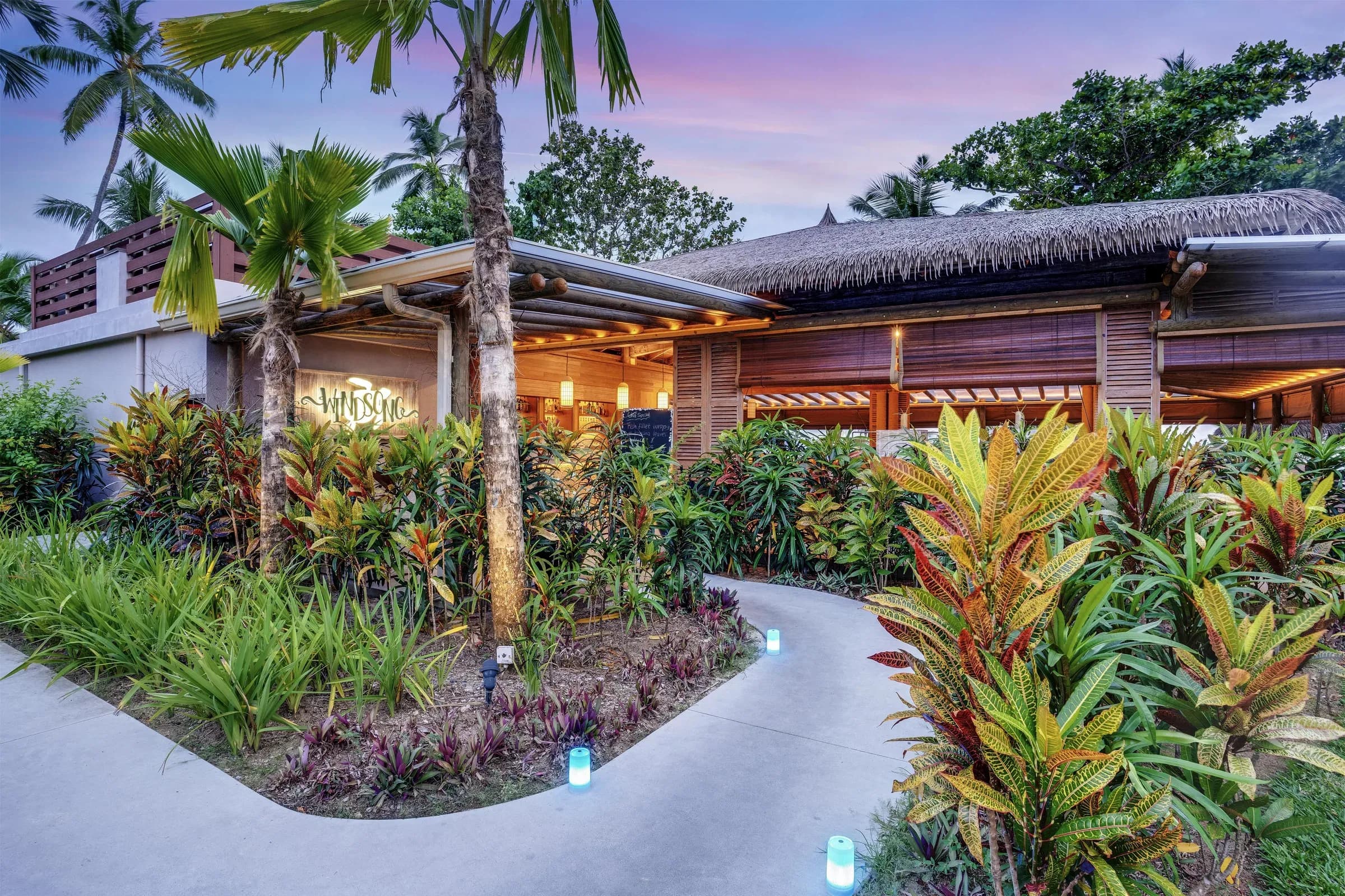 Windsong restaurant with ocean views at Kempinski Seychelles Resort