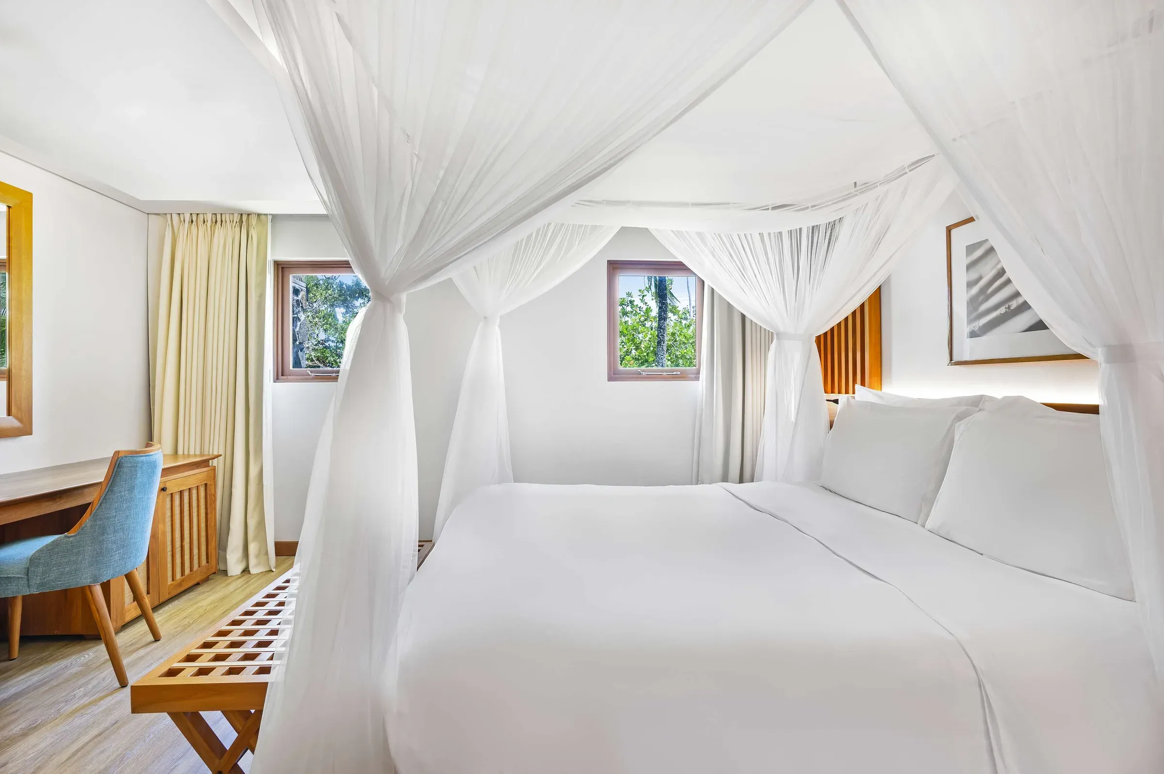 Deluxe Ocean View Suite interior at Kempinski Seychelles Resort