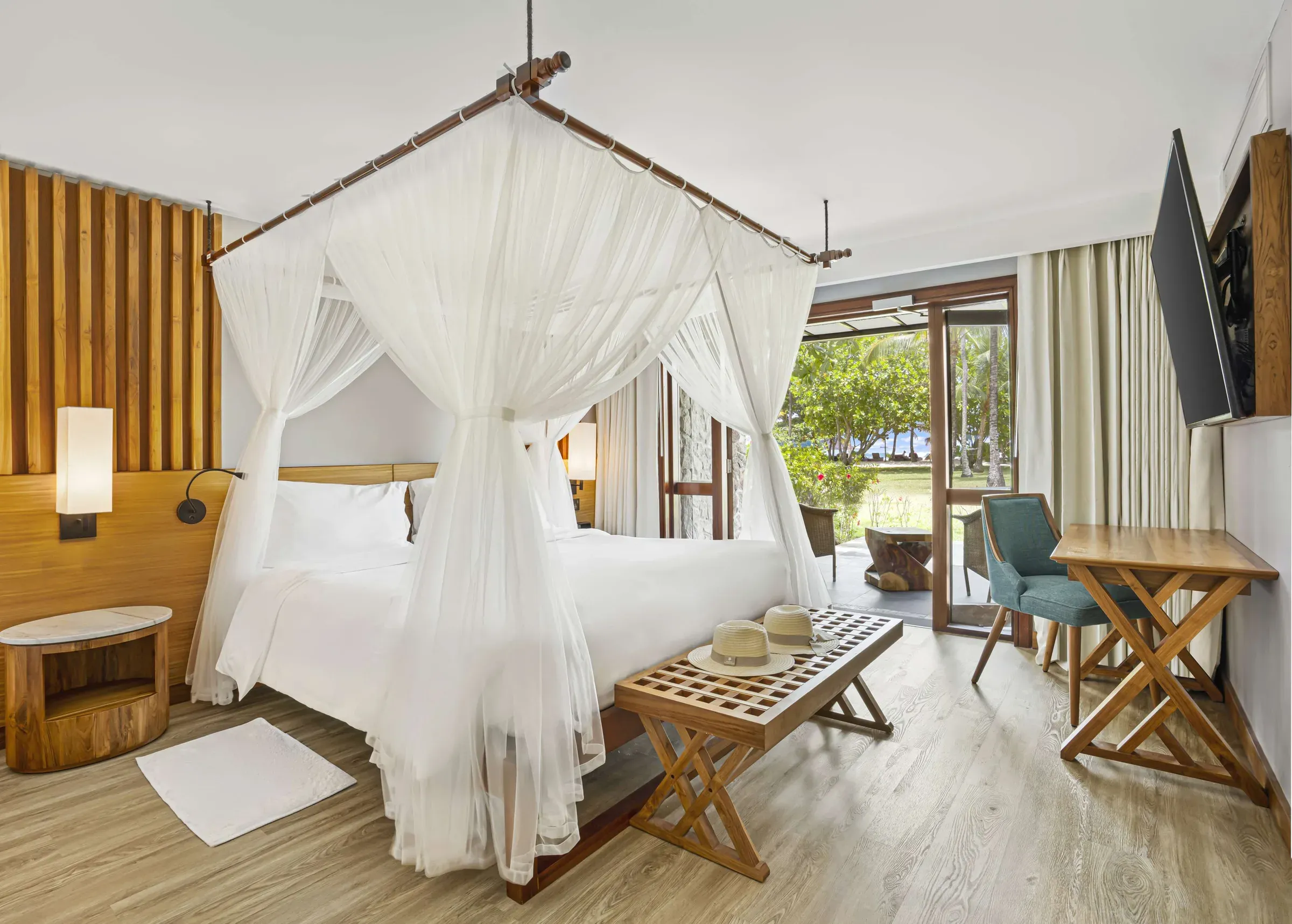 The Plantation Suite living area at Kempinski Seychelles Resort