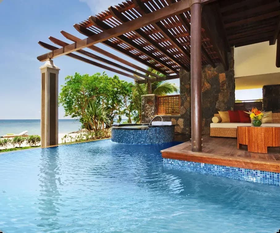 Beachfront Luxury Pool Suite with Jet Pool & Hammam terrace at Le Jadis