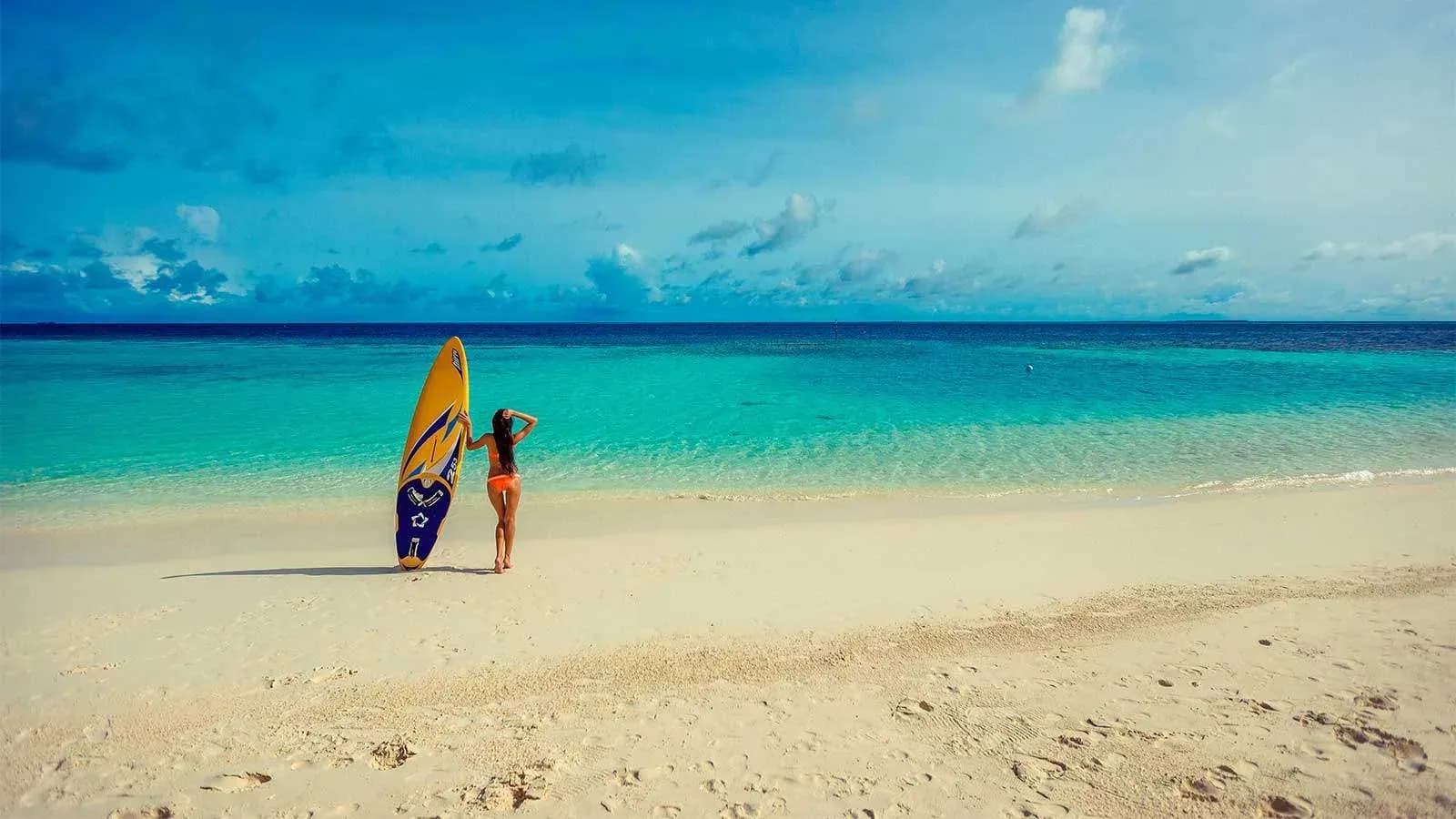 Watersports on the lagoon at Lily Beach Resort & Spa