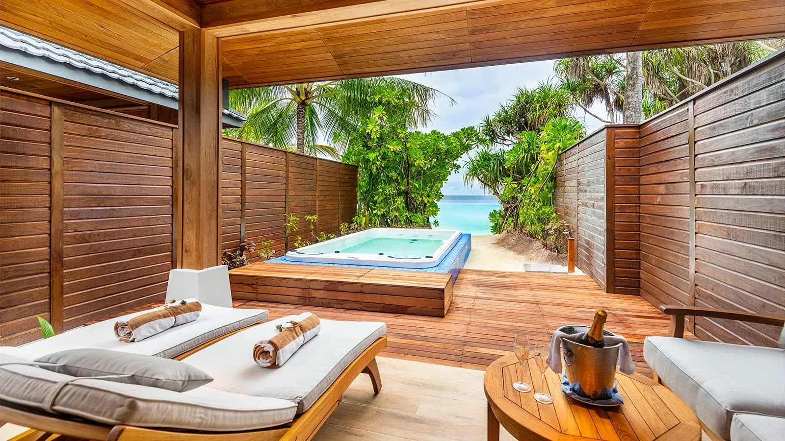 Beach Suite with Jacuzzi deck at Lily Beach Resort & Spa