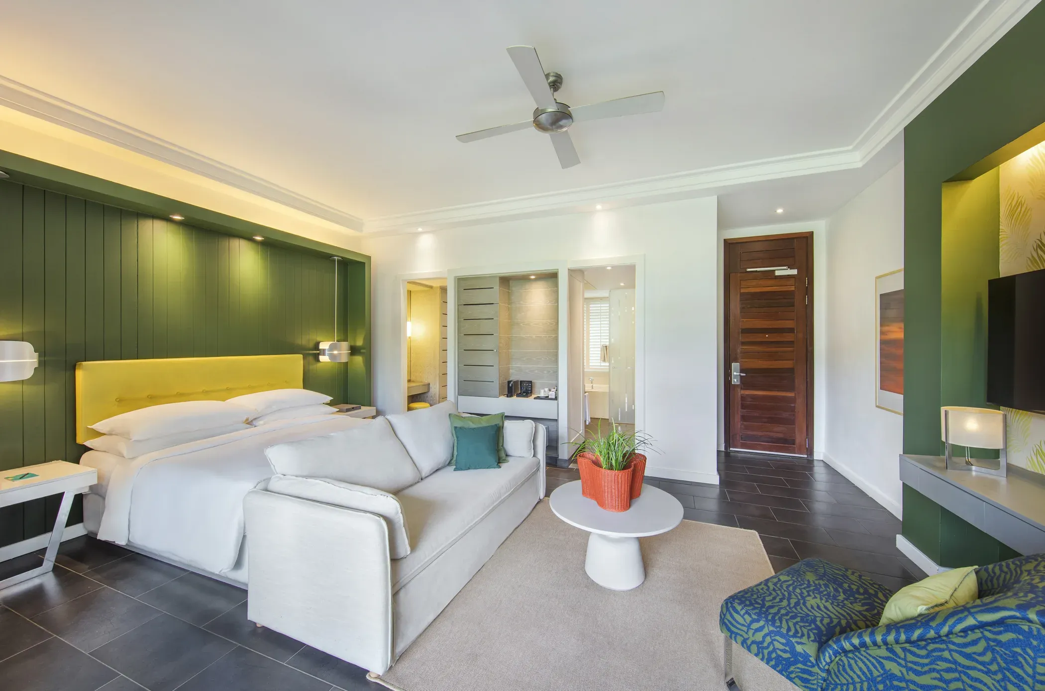 Junior Suite Premium ground-floor room with garden terrace at Long Beach, Mauritius