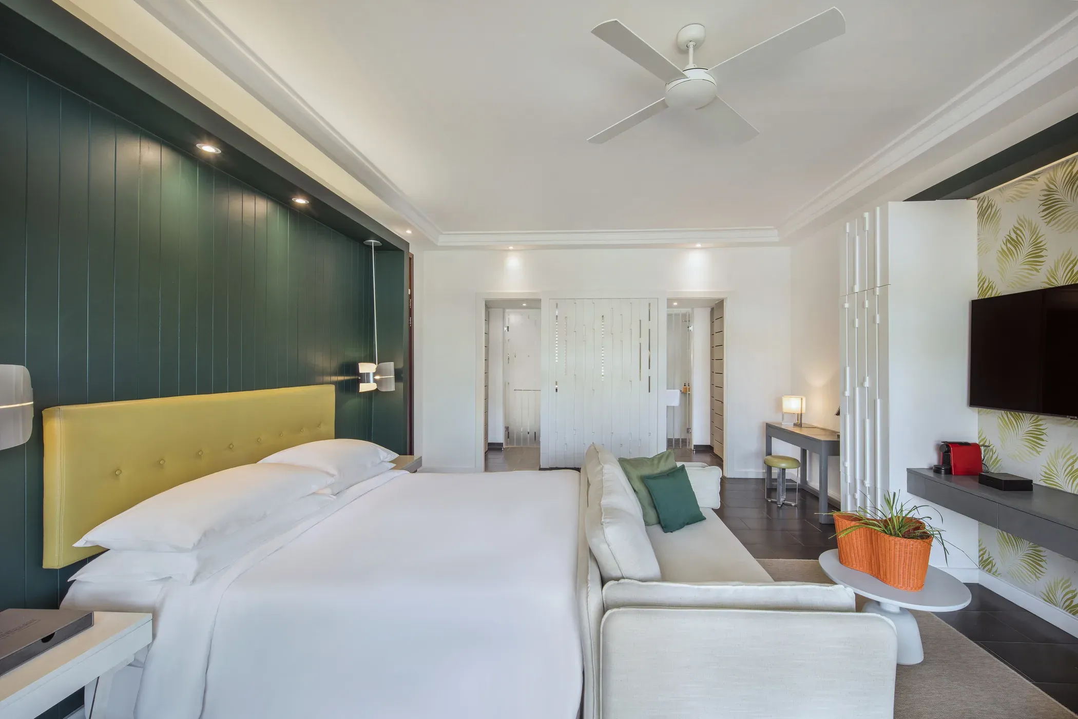Junior Suite interior with king-size bed at Long Beach, A Sunlife Resort