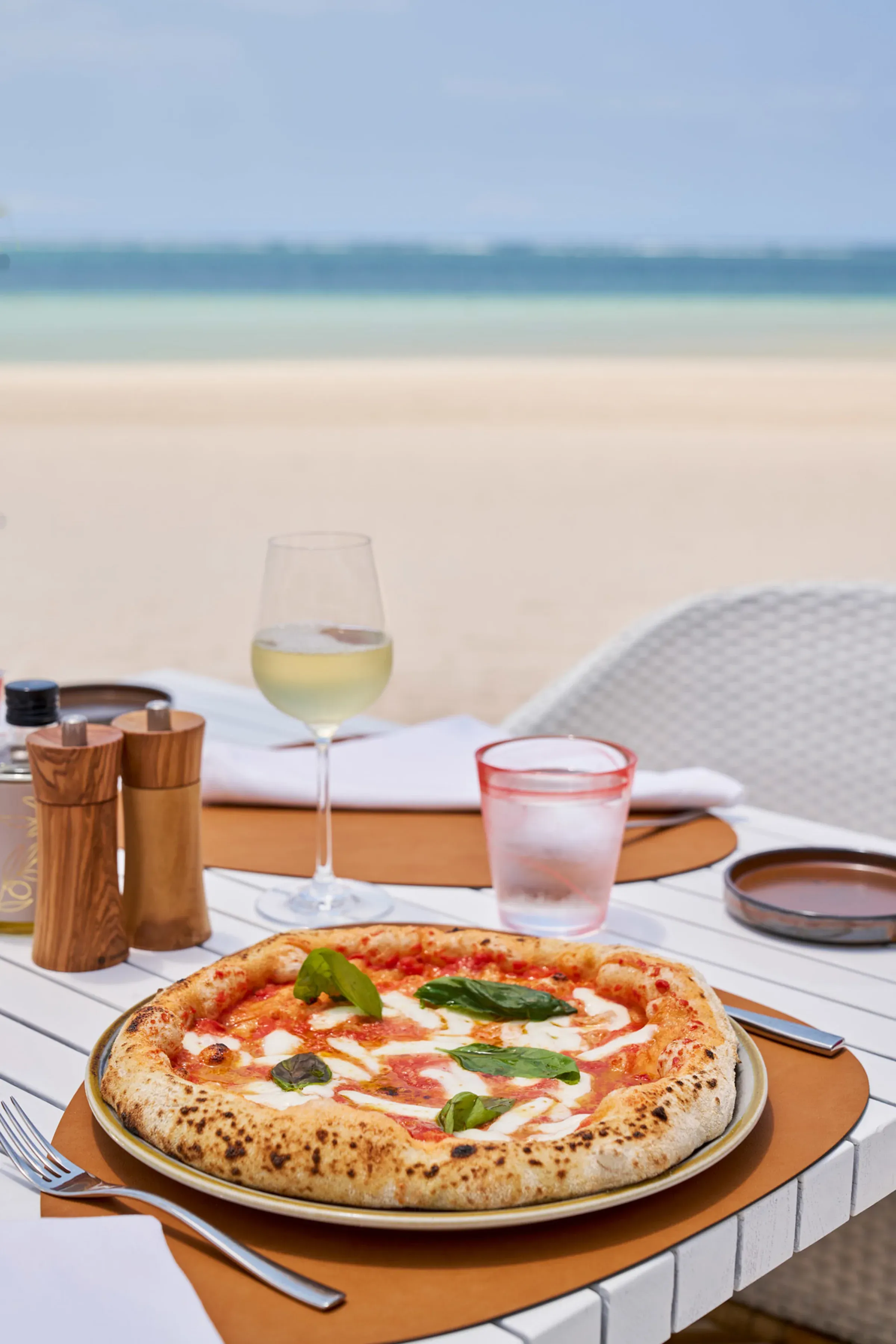 Beach Rouge beach club and restaurant at LUX* Belle Mare