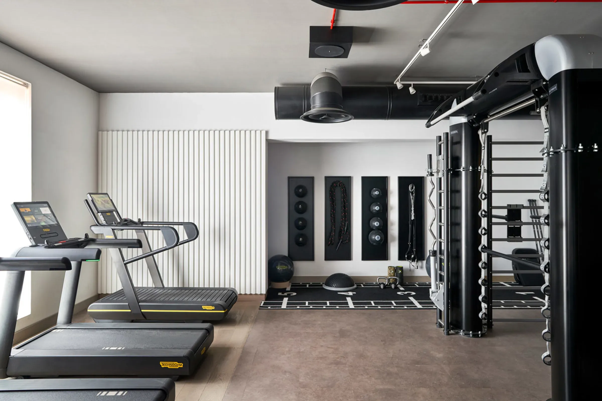 Gym and fitness centre equipment at LUX* Grand Baie