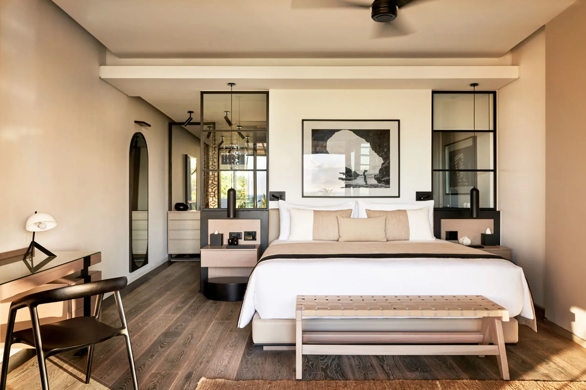 LUX* Junior Suite bedroom at LUX* Grand Baie
