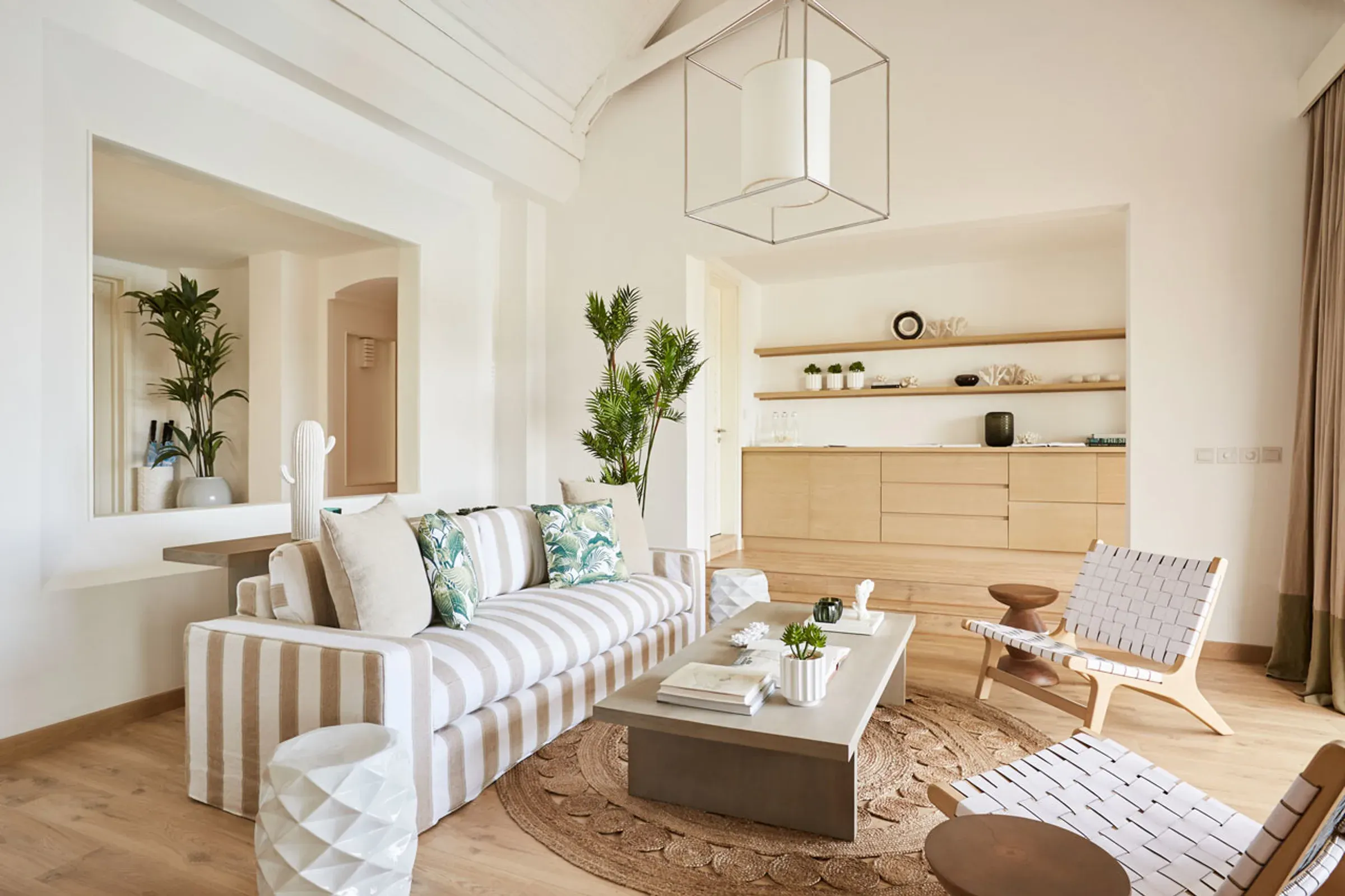 LUX* Villa living area designed by Kelly Hoppen at LUX* Grand Gaube
