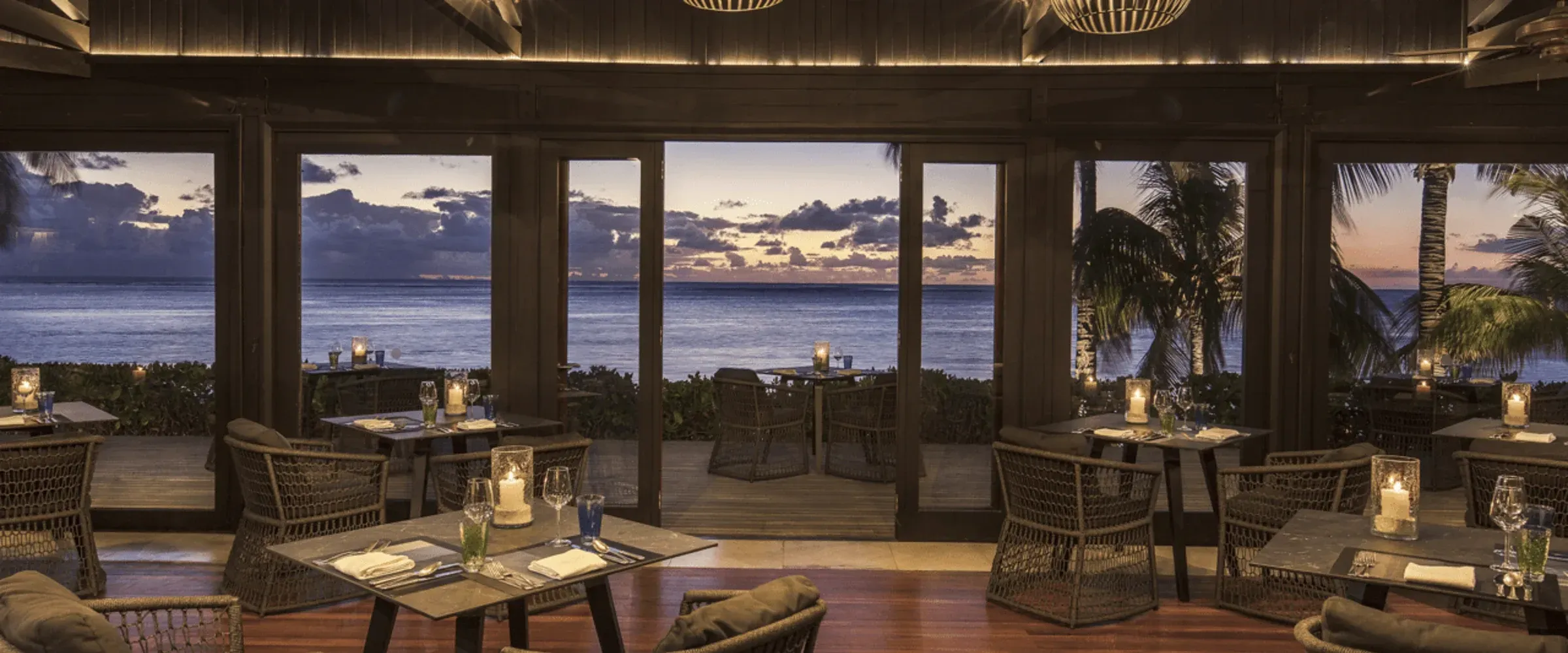 EAST Thai restaurant setting at LUX* Le Morne Resort