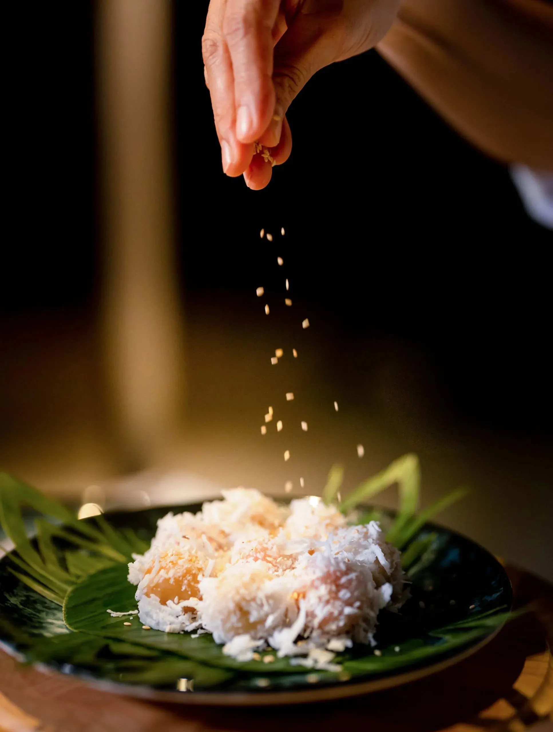 Dessert plating at Bluefin all-day dining restaurant