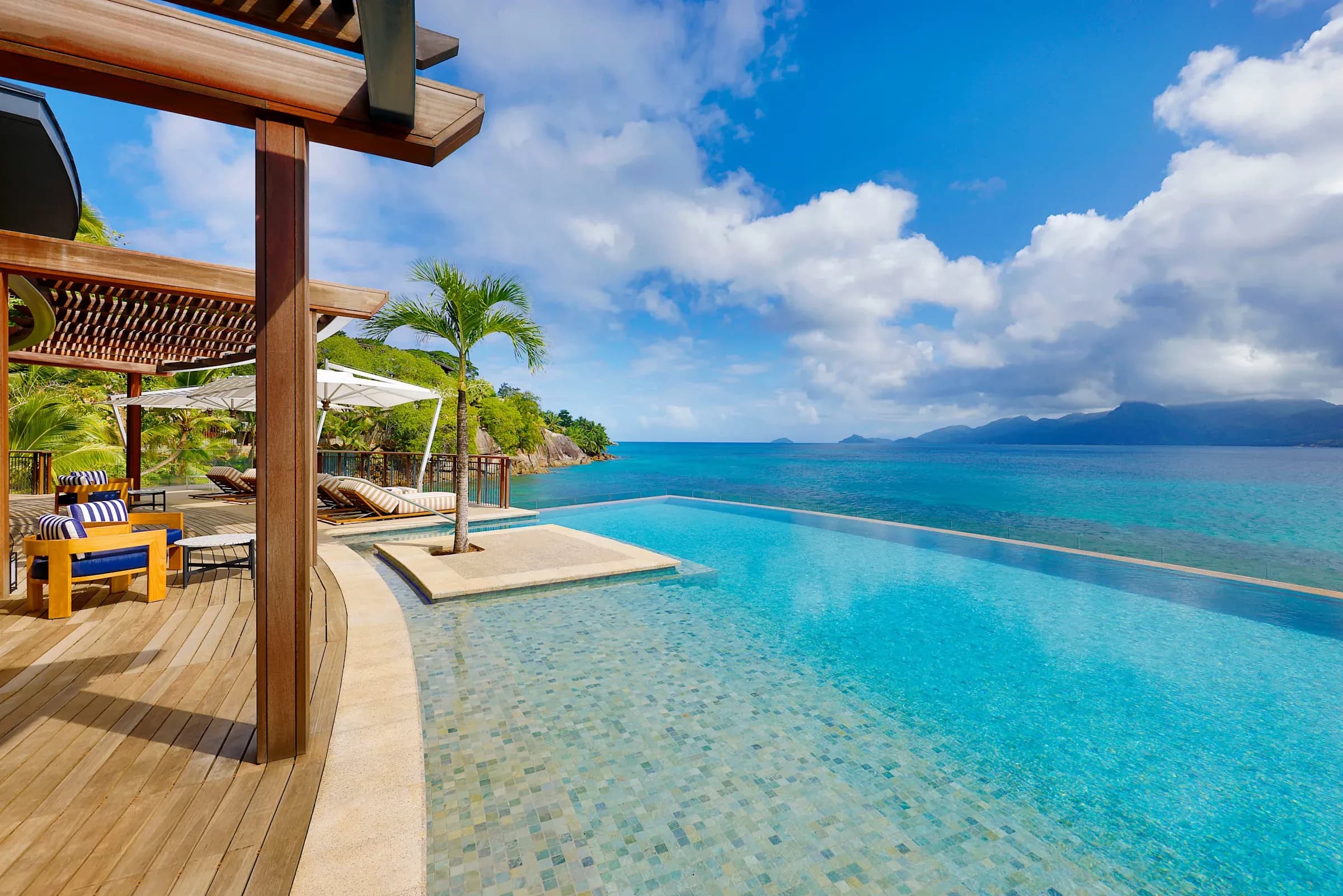 Main House pool at Mango House Seychelles