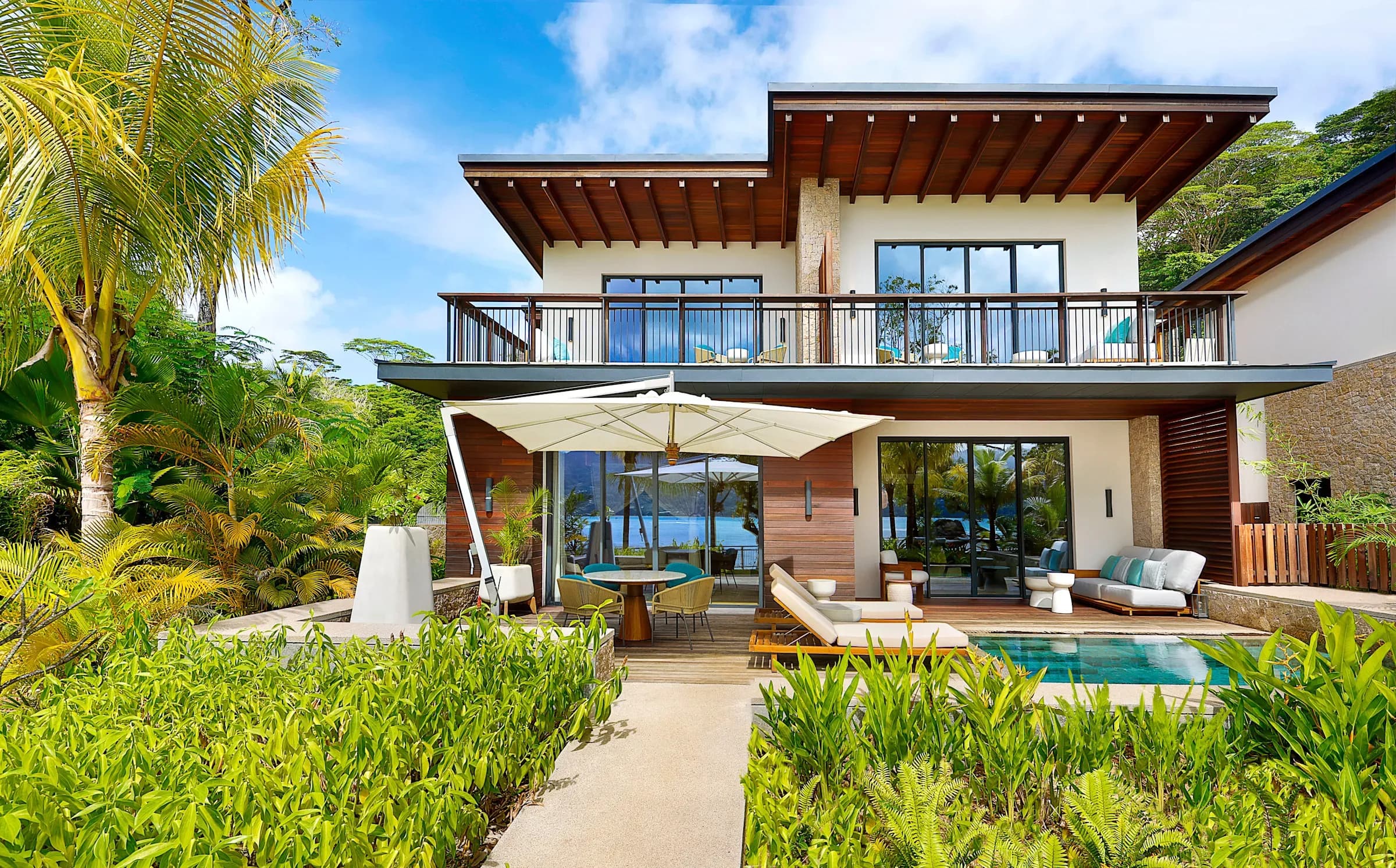 Three Bedroom Bay House with Plunge Pool, villa exterior at Mango House Seychelles