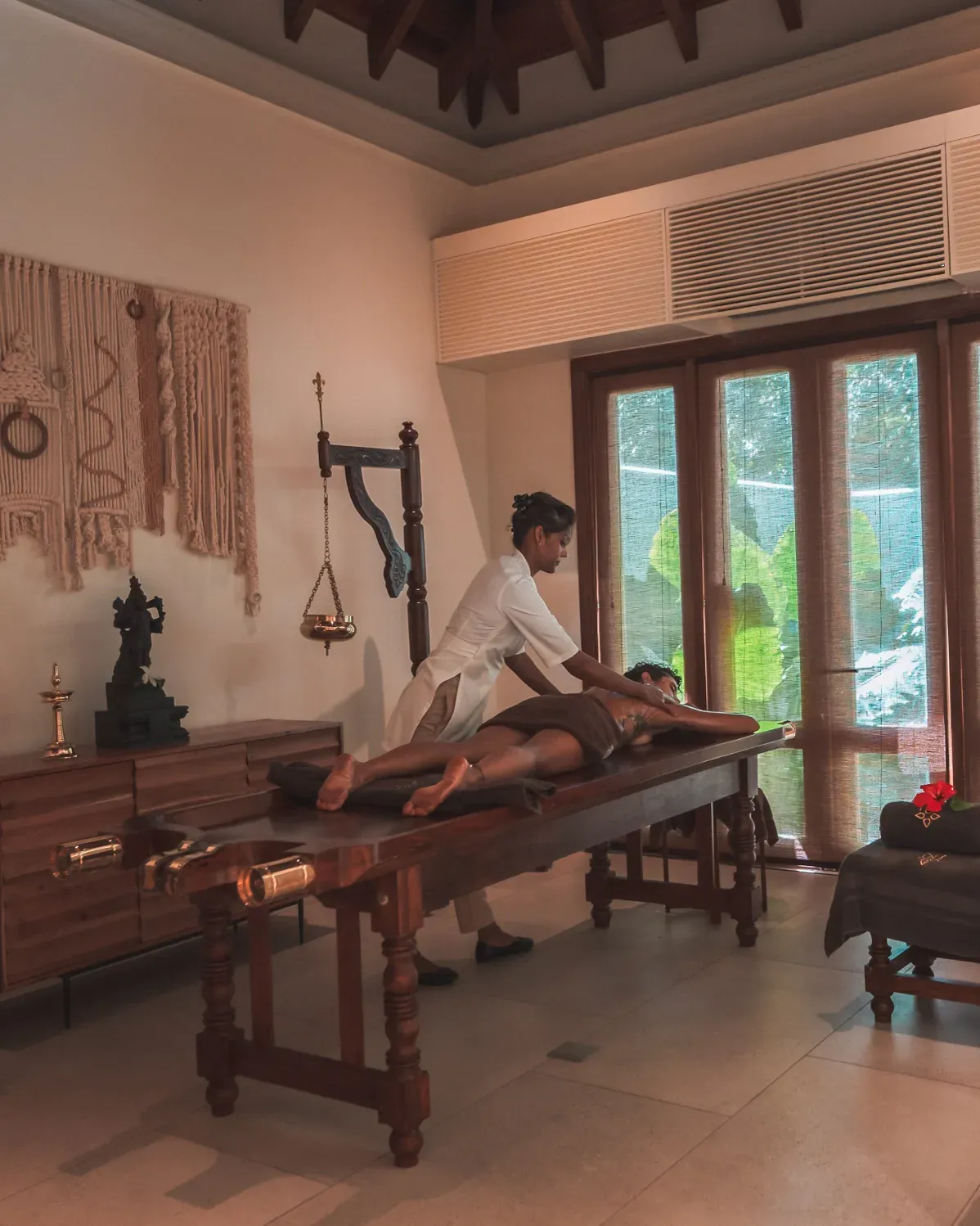 Ayurvedic massage treatment at Maradiva Spa