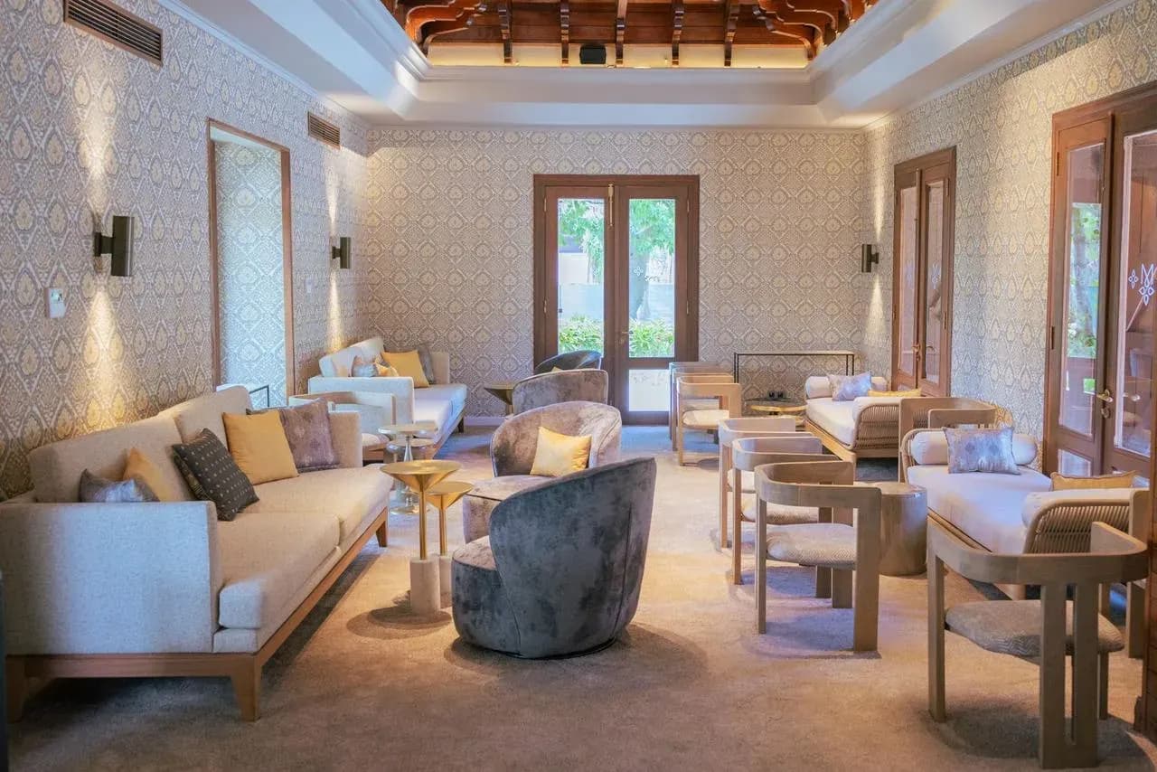 Lounge seating at Cilantro, Maradiva's Indian fusion restaurant and lounge
