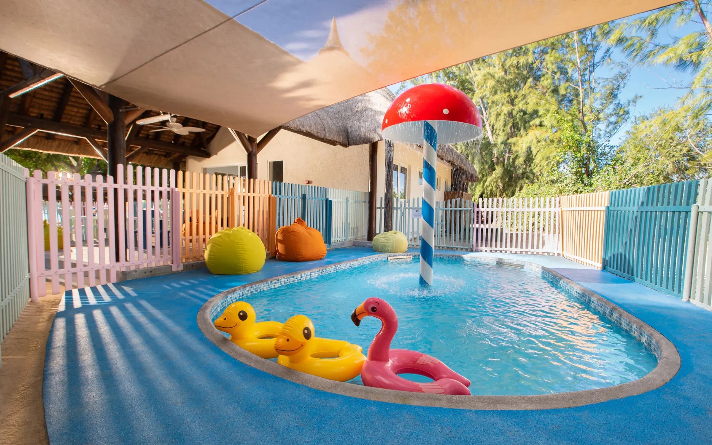 Turtle Kids Club clubhouse and playground at Maritim Resort & Spa Mauritius