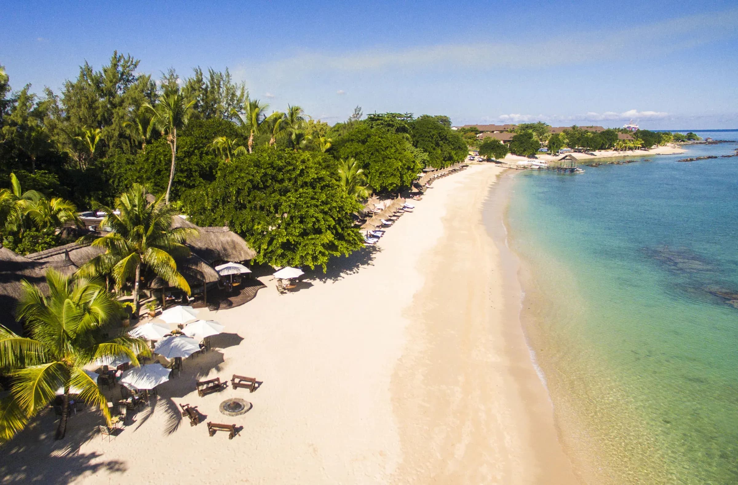 Beach and shoreline at Maritim Resort & Spa Mauritius, Turtle Bay