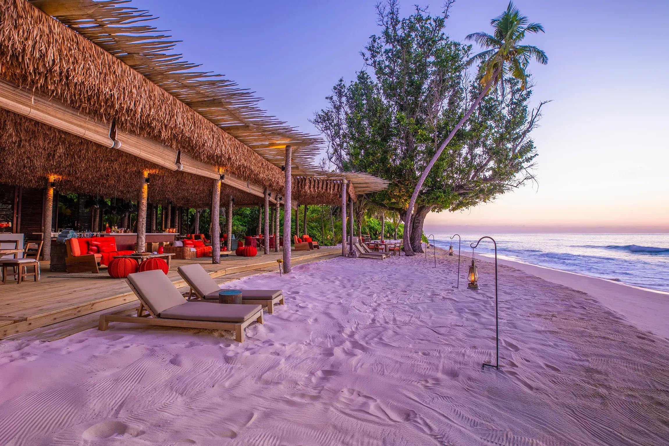 Sunset Bar on West Beach at North Island, Seychelles