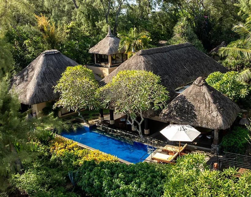 Presidential Ocean View Villa with Private Pool at The Oberoi Beach Resort, Mauritius