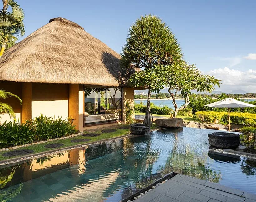 Royal Ocean View Villa with Private Pool at The Oberoi Beach Resort, Mauritius