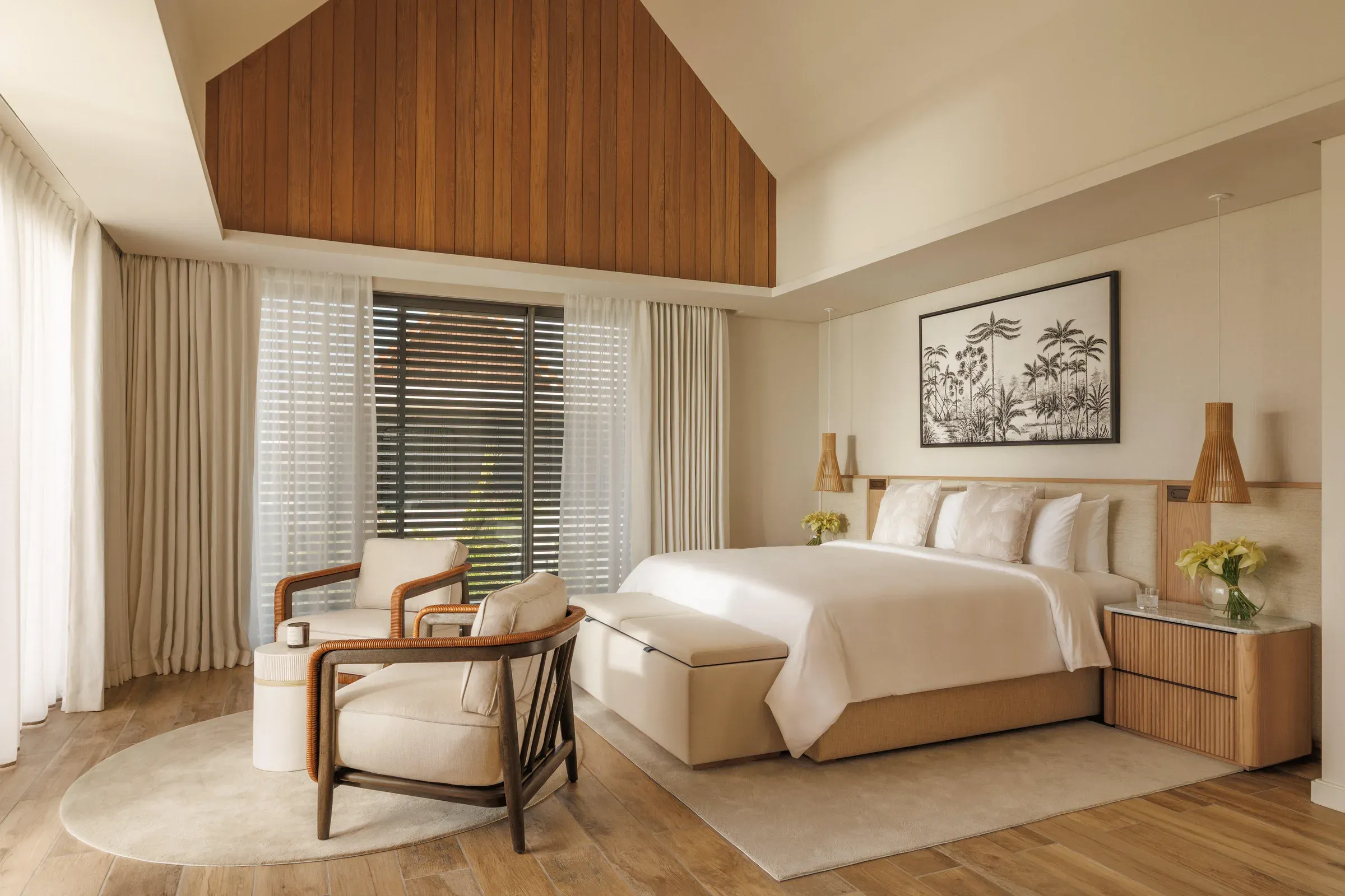 Five-Bedroom Private Pool Villa primary bedroom at One&Only Le Saint Géran