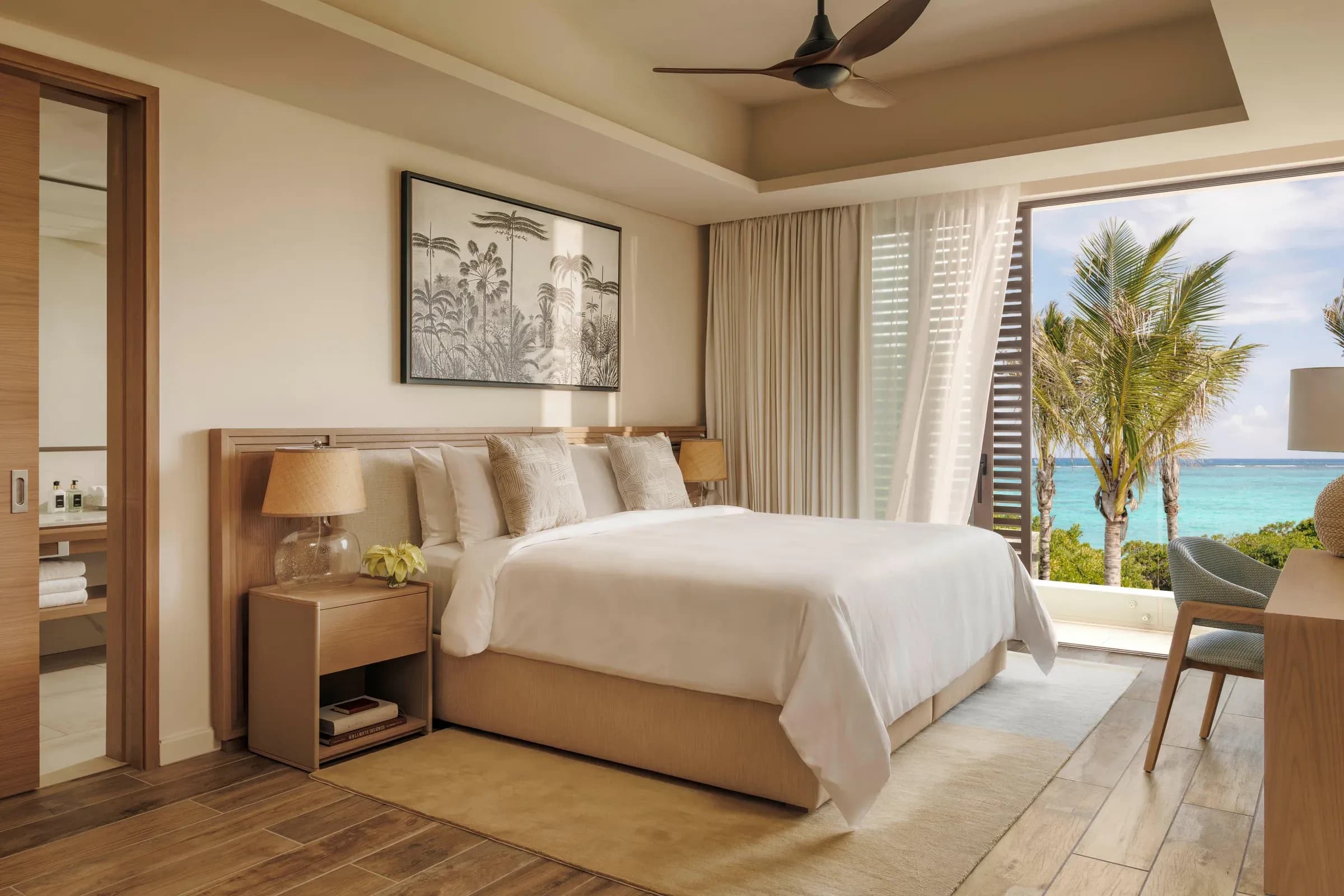 Six-Bedroom Private Pool Villa double bedroom at One&Only Le Saint Géran