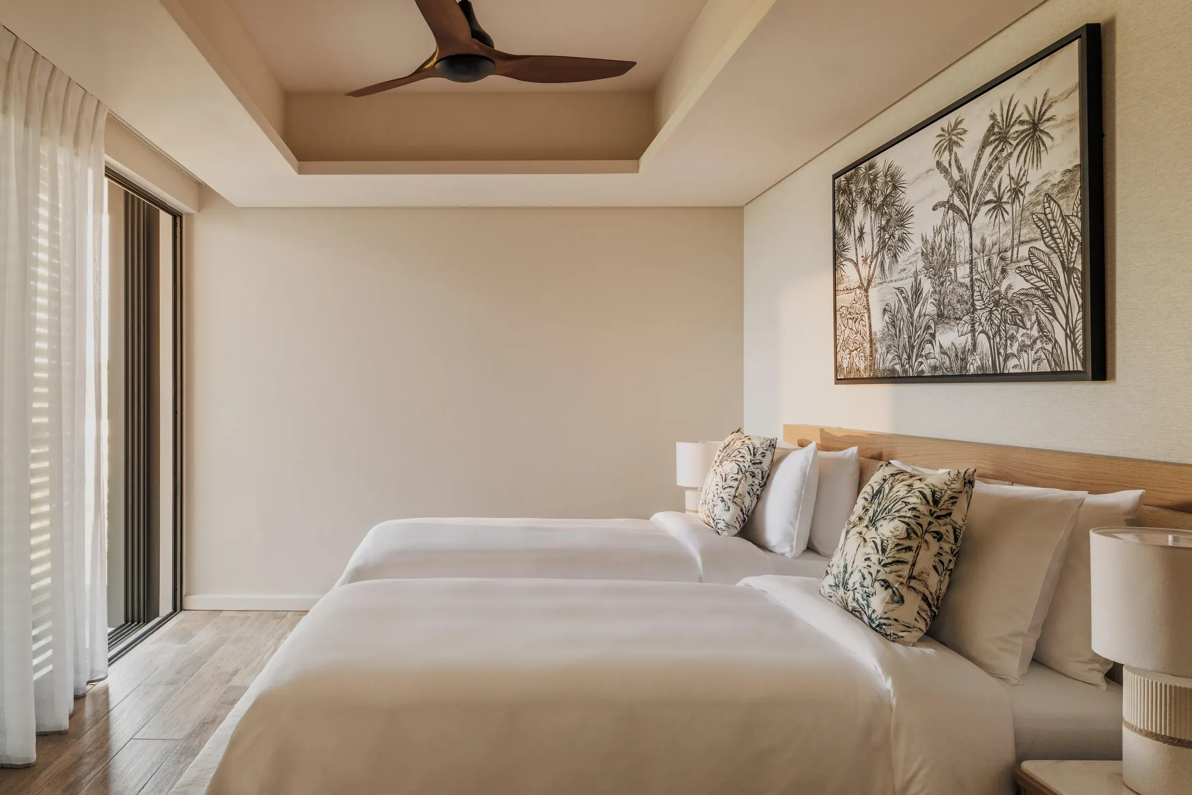 Three-Bedroom Private Pool Villa twin bedroom at One&Only Le Saint Géran