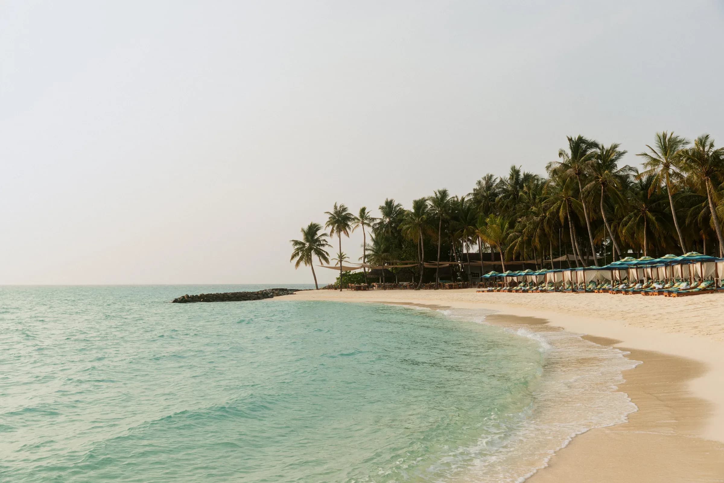 The Beach Club at Club One with cabanas at One&Only Reethi Rah