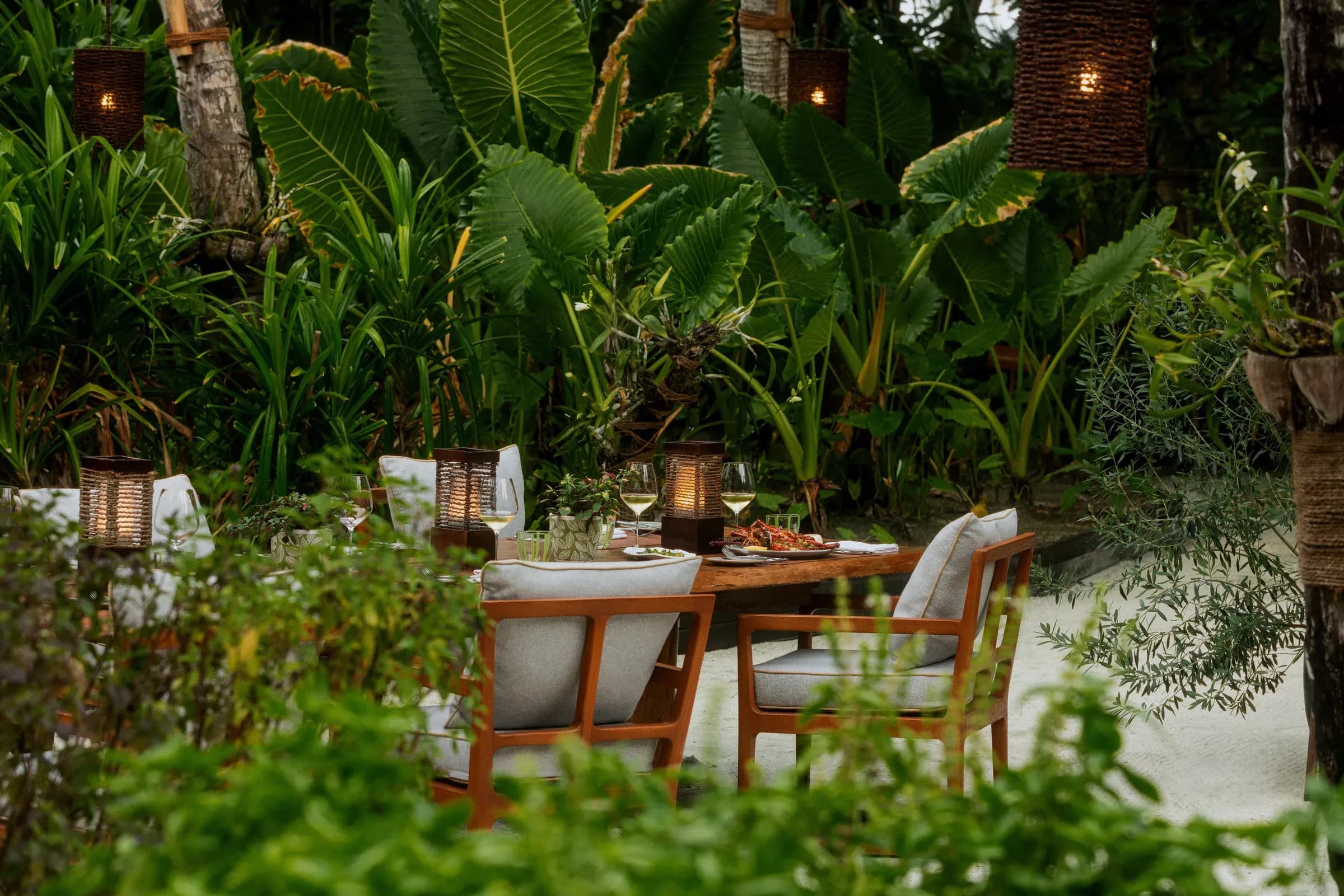 Botanica farm-to-fork garden restaurant at One&Only Reethi Rah