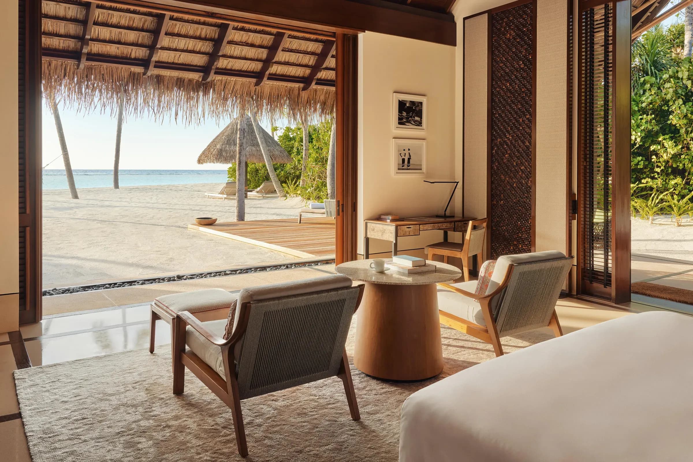 Beach Villa interior at One&Only Reethi Rah