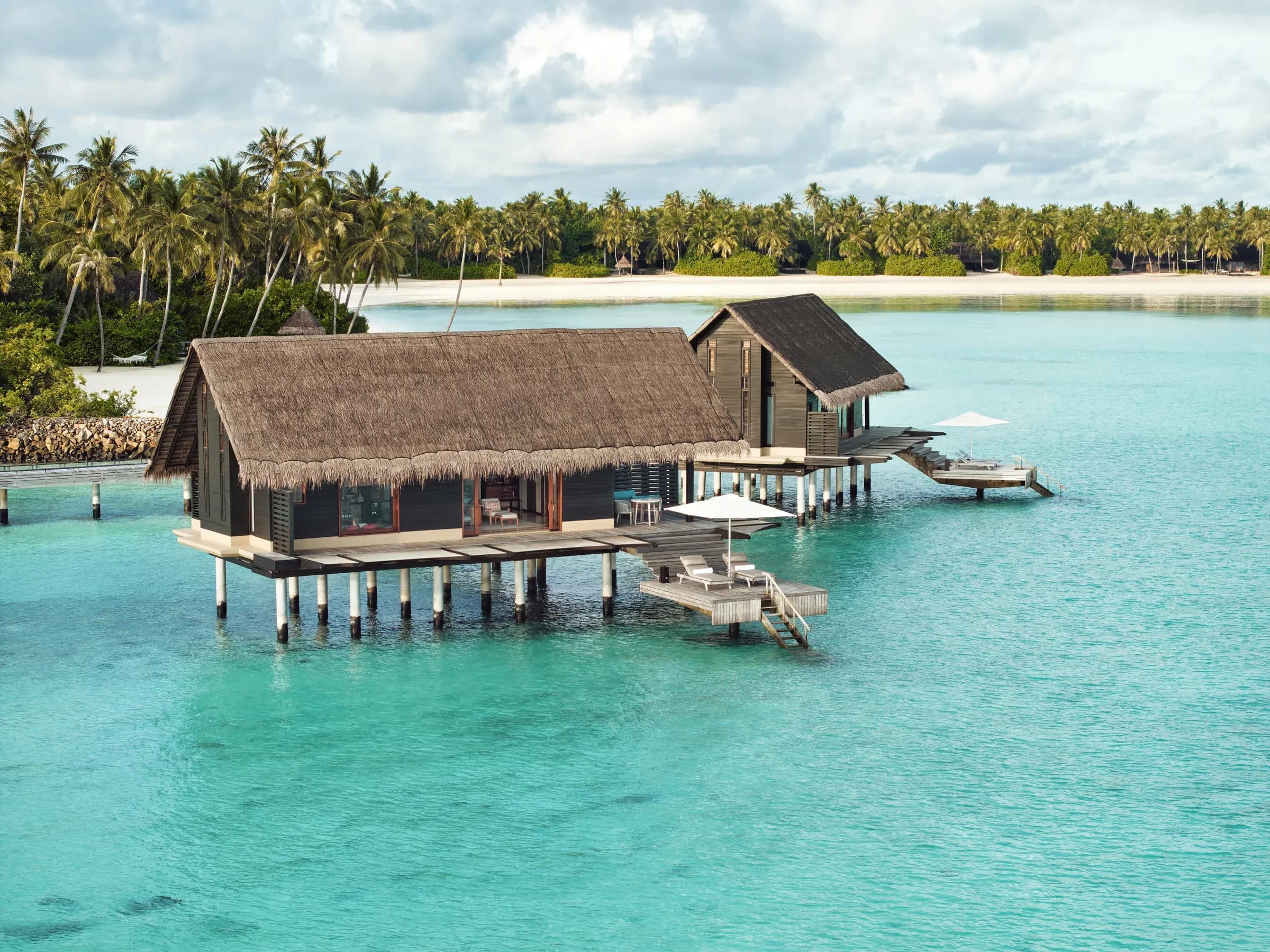 Water Villa over the lagoon at One&Only Reethi Rah