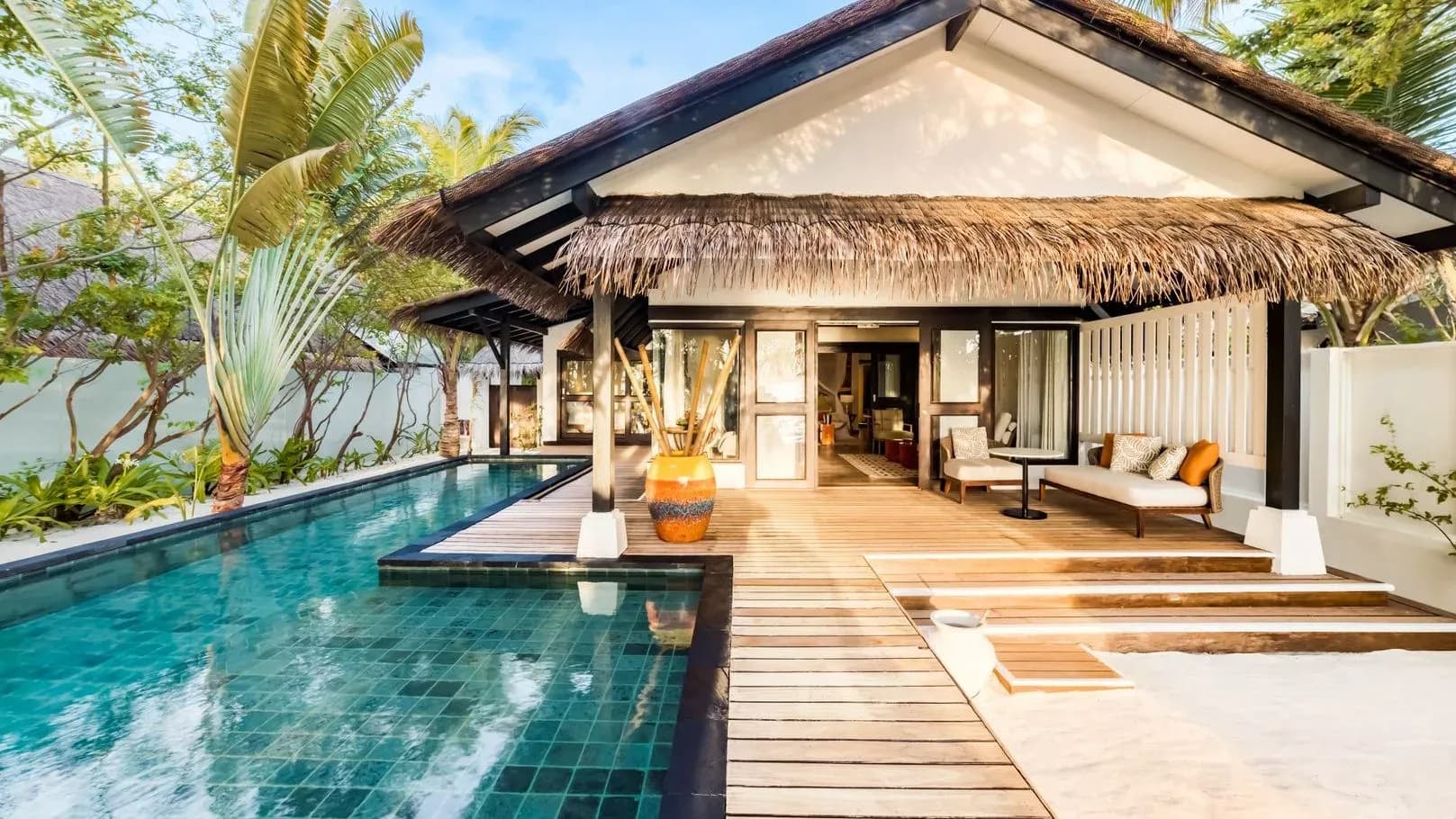 Earth Pool Pavilion two-bedroom villa with private pool at OZEN LIFE MAADHOO