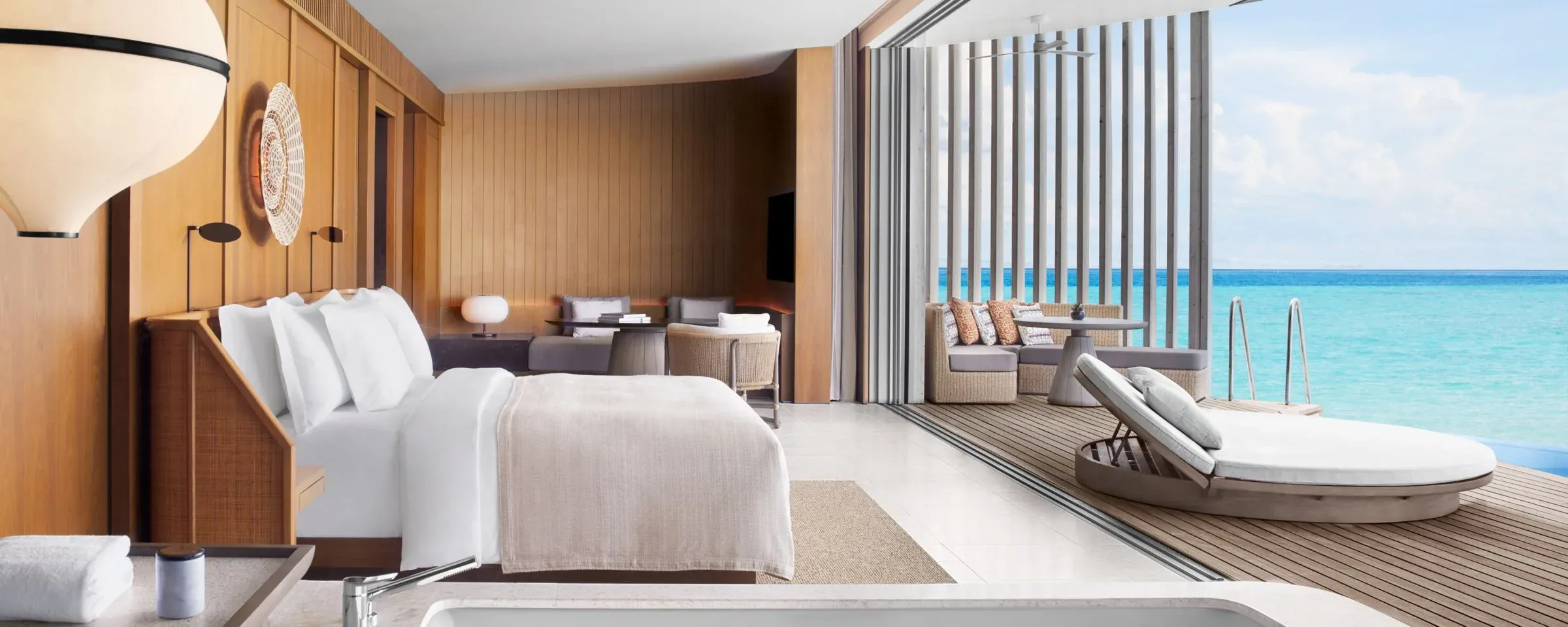 Interior of a One-Bedroom Ocean Pool Villa at The Ritz-Carlton Maldives, Fari Islands