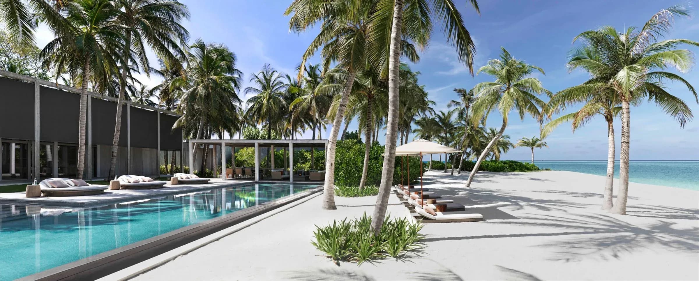 Exterior of The Ritz-Carlton Estate at dusk, The Ritz-Carlton Maldives, Fari Islands