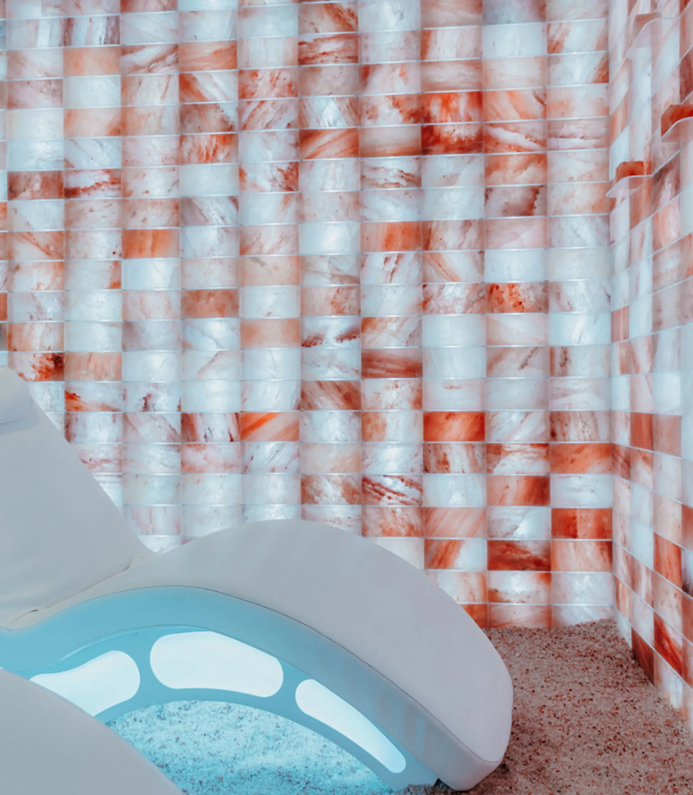 The Himalayan salt room at SALT Equilibrium, the spa at SALT of Palmar