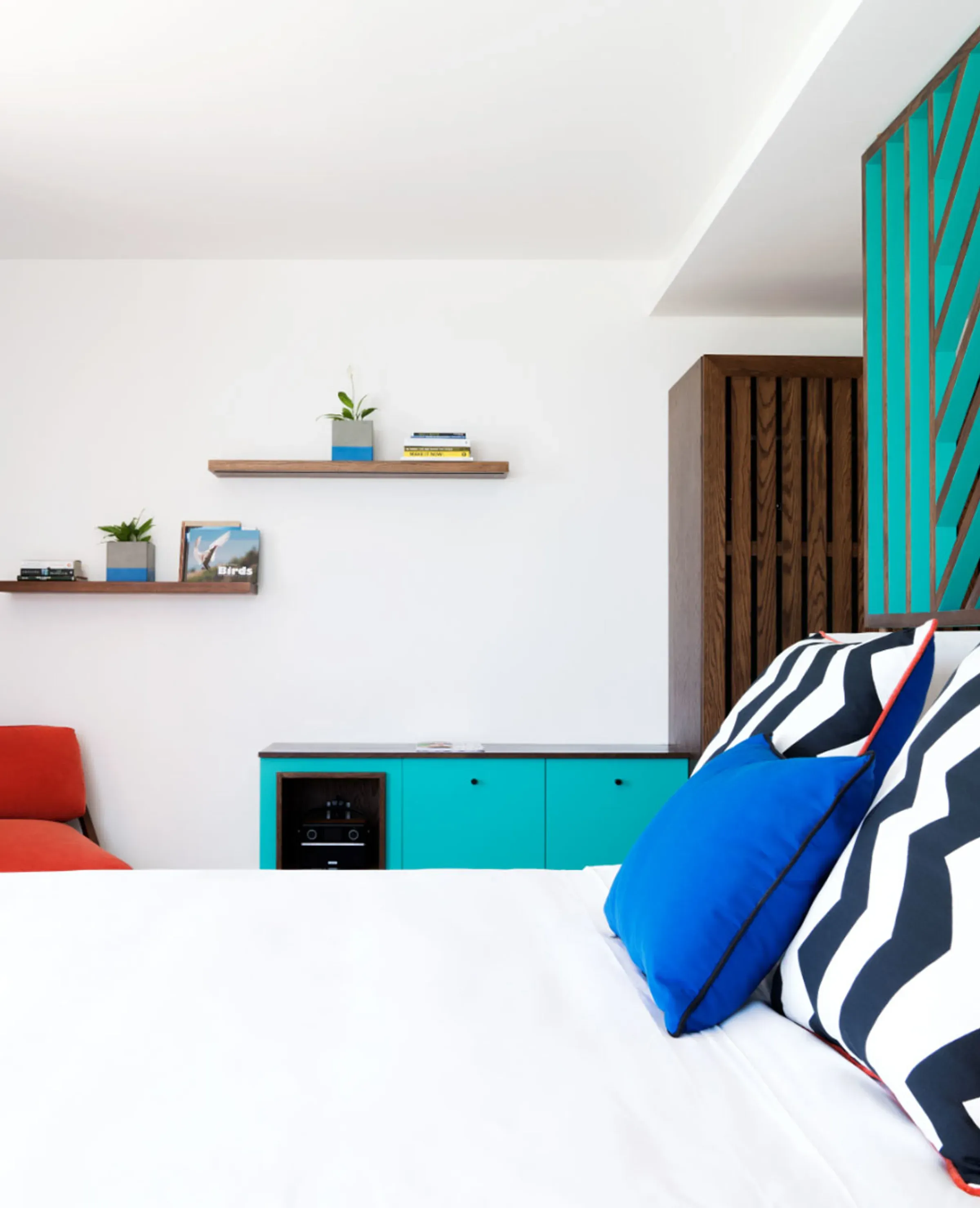 Best on Beach room bedroom with graphic textiles at SALT of Palmar