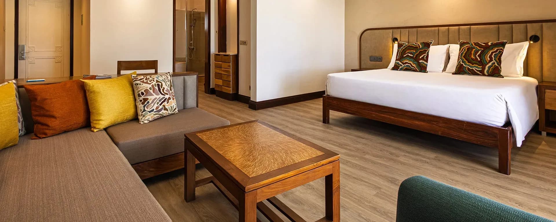 Rooftop Room interior at Shandrani Beachcomber