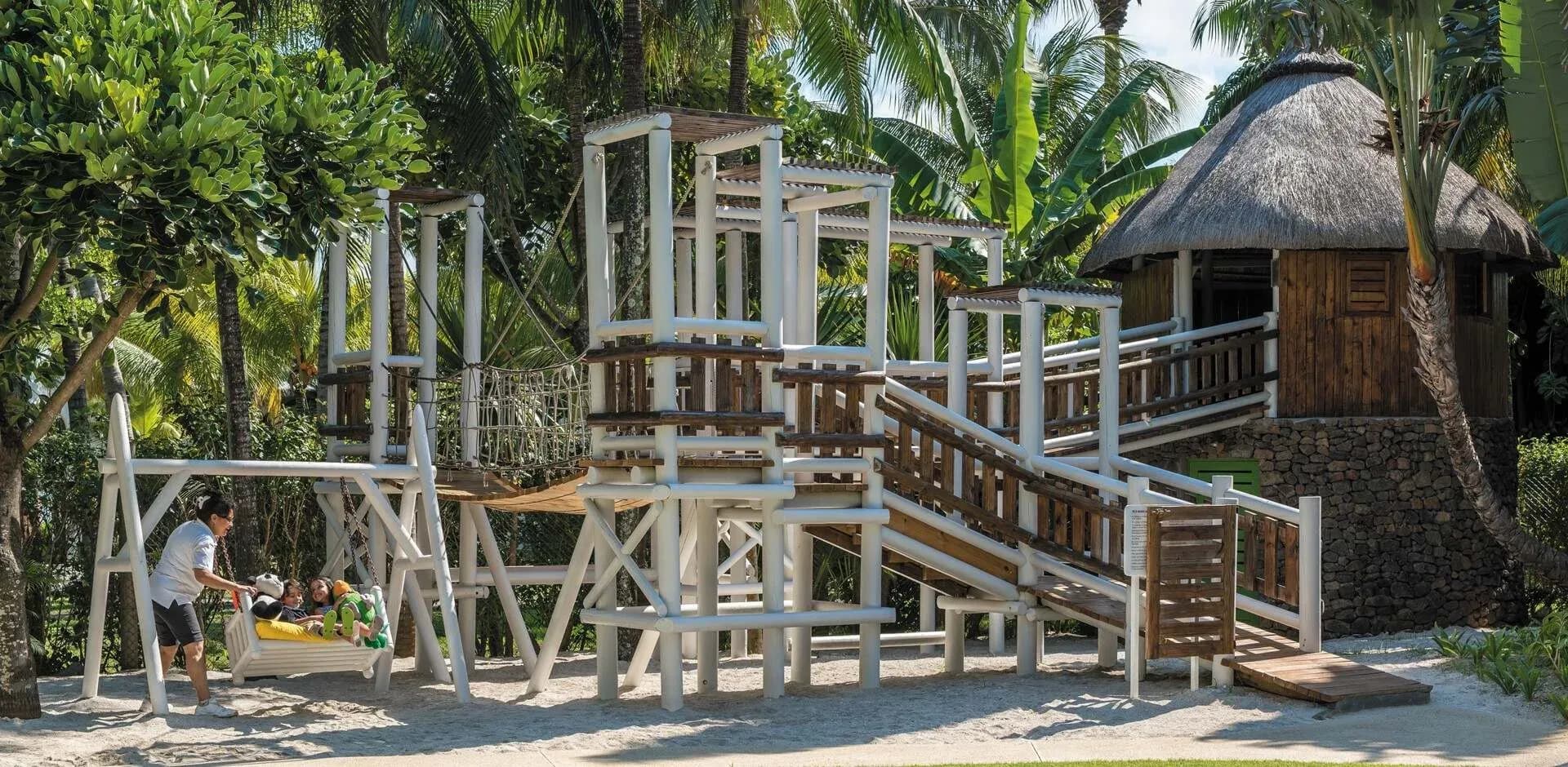 Family time at the Kids Club, Shangri-La Le Touessrok