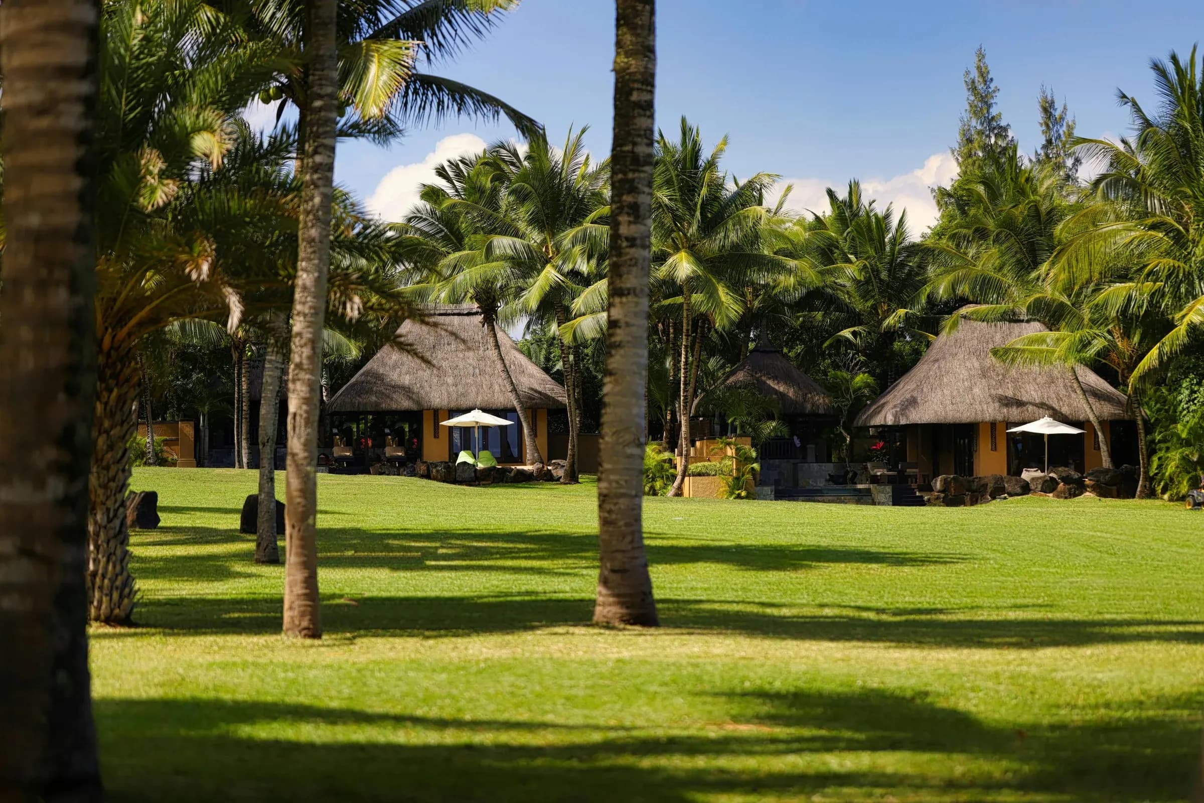 Oceanview Pool Villa exterior and private pool at Shanti Maurice Resort & Spa